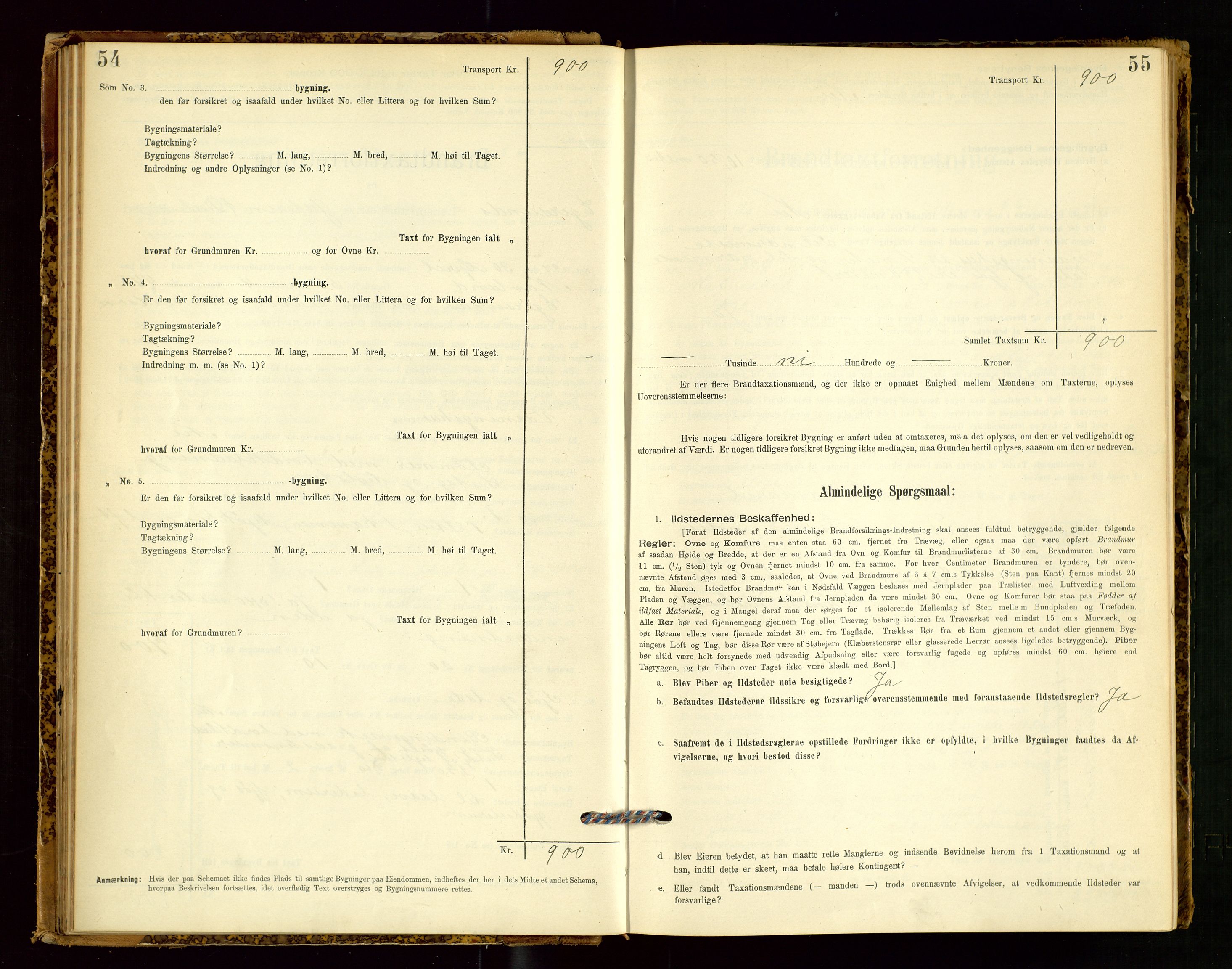 Eigersund lensmannskontor, AV/SAST-A-100171/Gob/L0001: Skjemaprotokoll, 1894-1909, p. 54-55