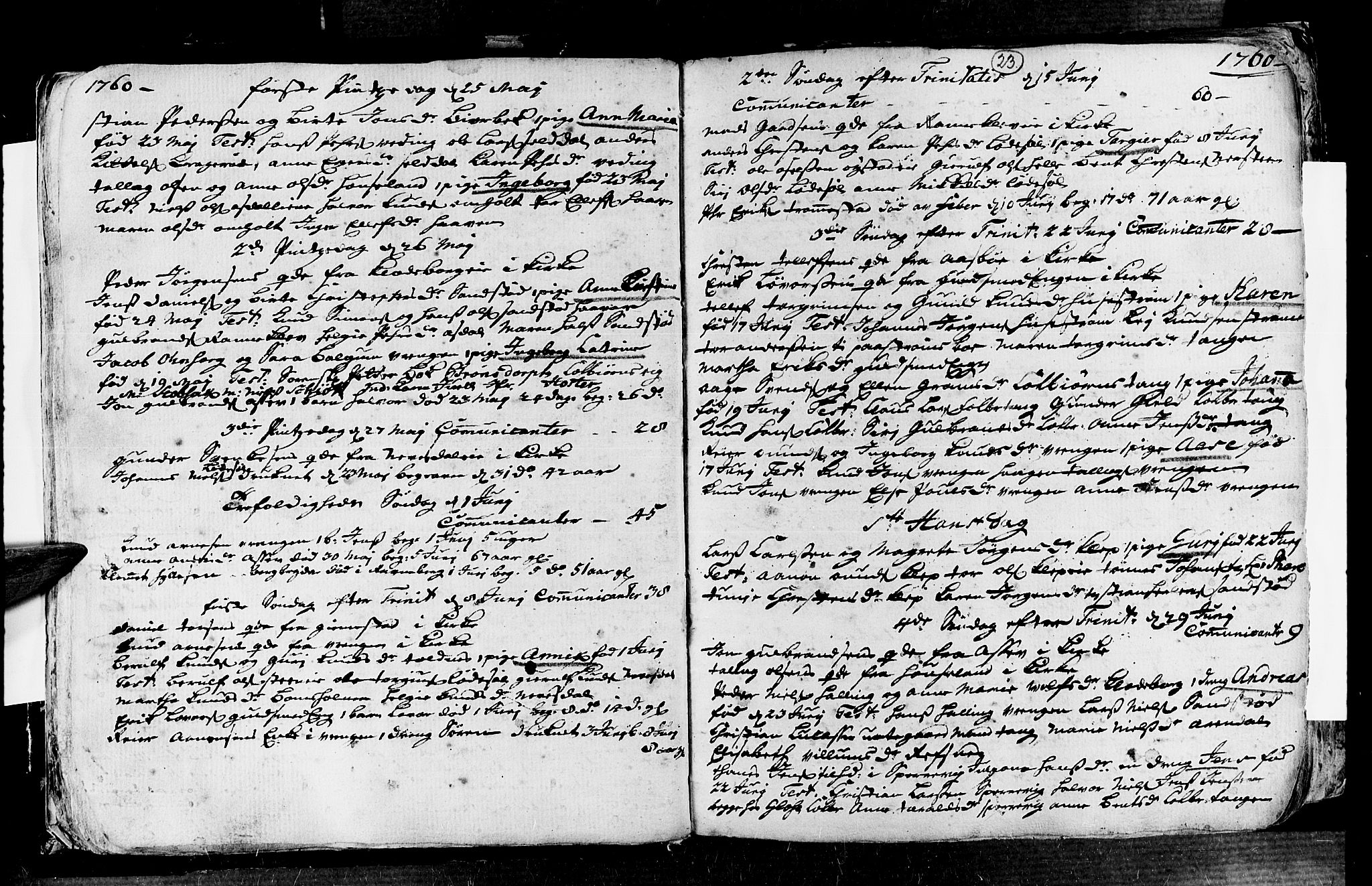 Øyestad sokneprestkontor, AV/SAK-1111-0049/F/Fa/L0006: Parish register (official) no. A 6, 1758-1776, p. 23