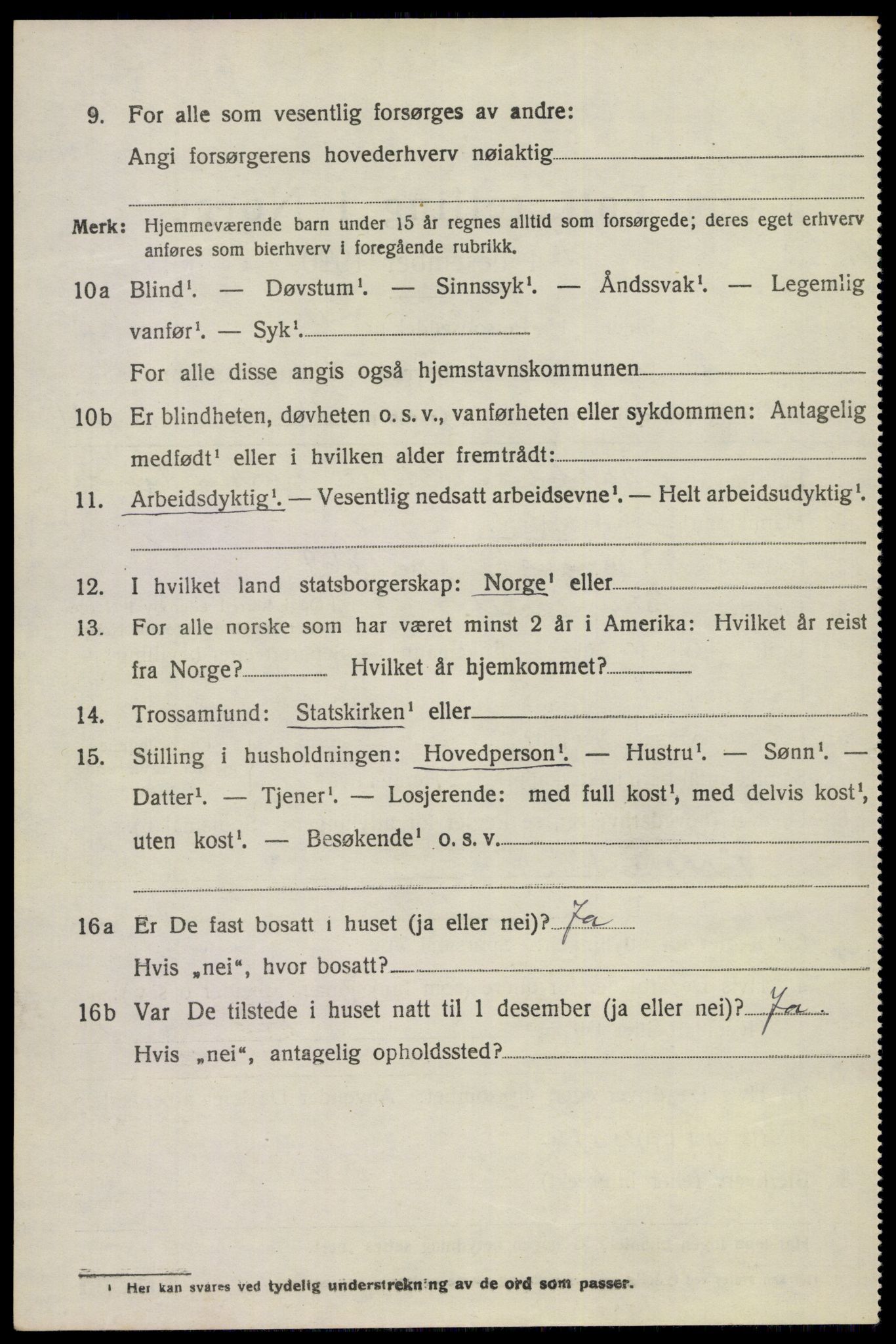 SAKO, 1920 census for Eidanger, 1920, p. 3401