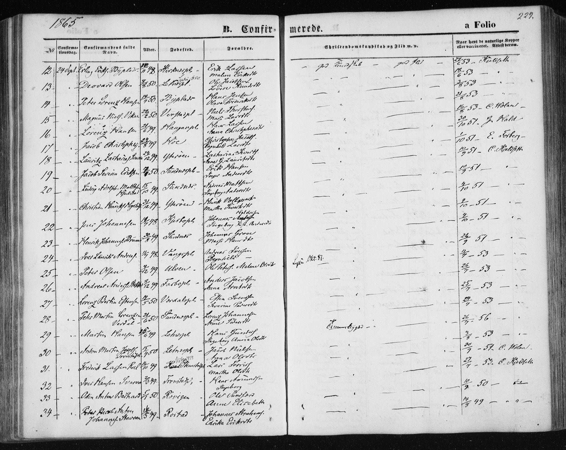 Ministerialprotokoller, klokkerbøker og fødselsregistre - Nord-Trøndelag, SAT/A-1458/730/L0283: Parish register (official) no. 730A08, 1855-1865, p. 229
