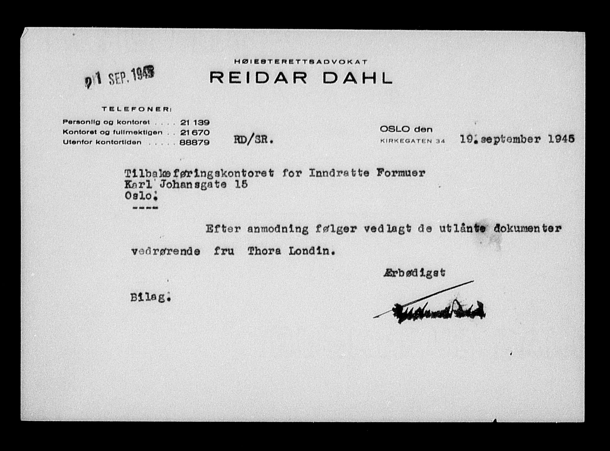 Justisdepartementet, Tilbakeføringskontoret for inndratte formuer, AV/RA-S-1564/H/Hc/Hcc/L0960: --, 1945-1947, p. 221