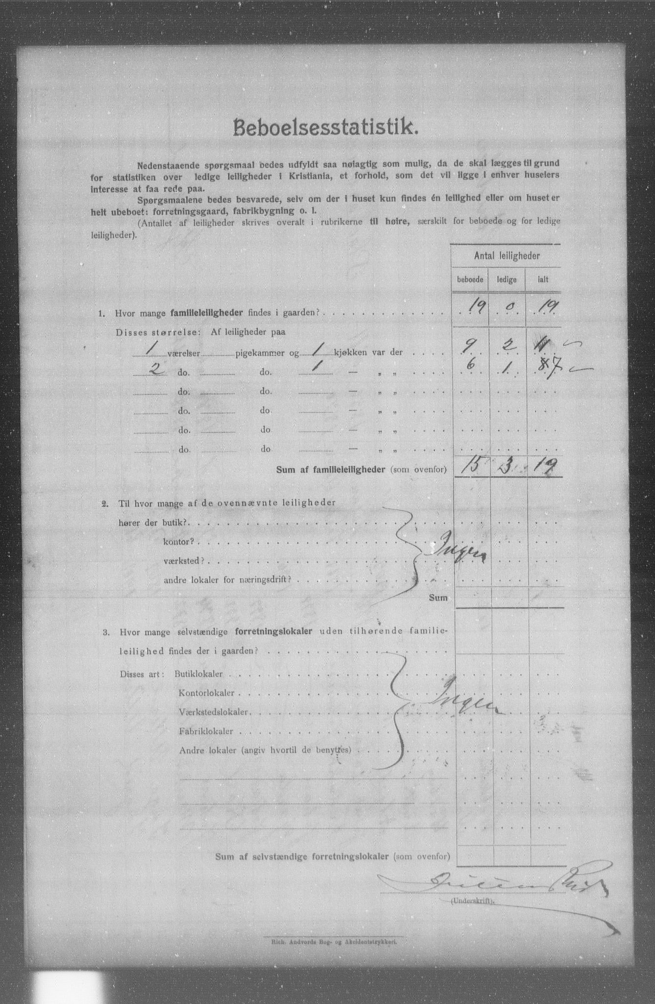 OBA, Municipal Census 1904 for Kristiania, 1904, p. 16041