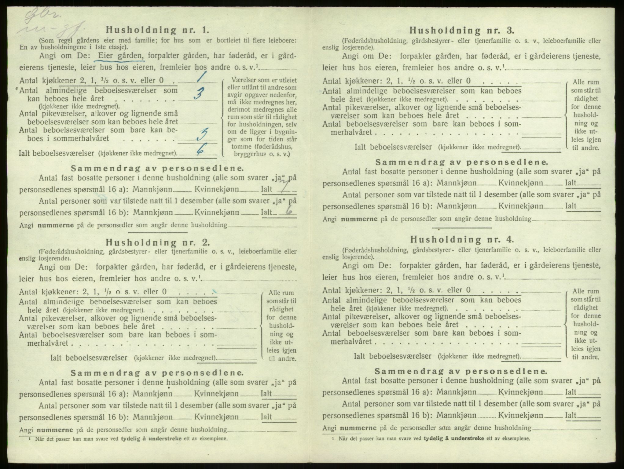 SAB, 1920 census for Kinn, 1920, p. 341