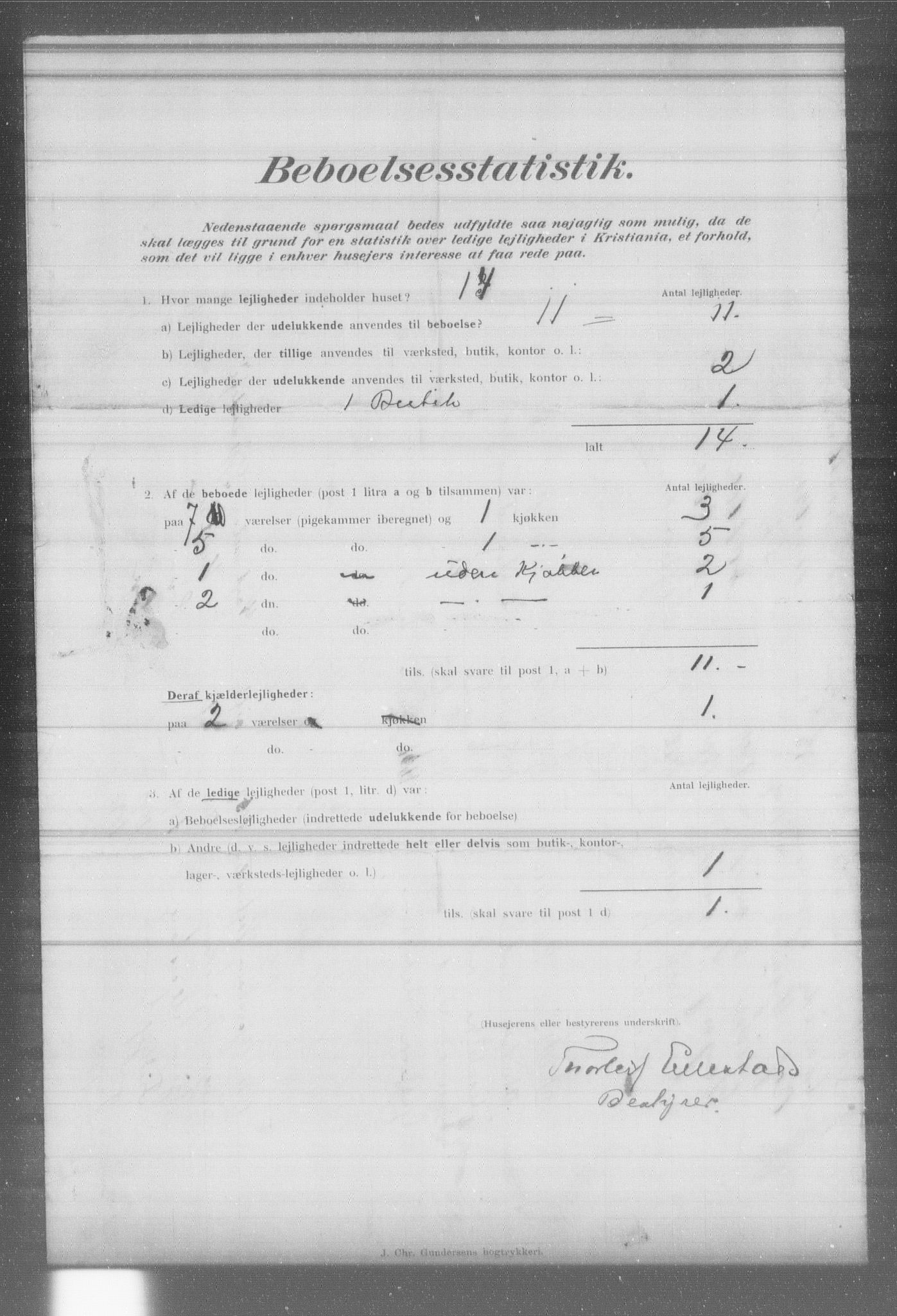 OBA, Municipal Census 1902 for Kristiania, 1902, p. 7708