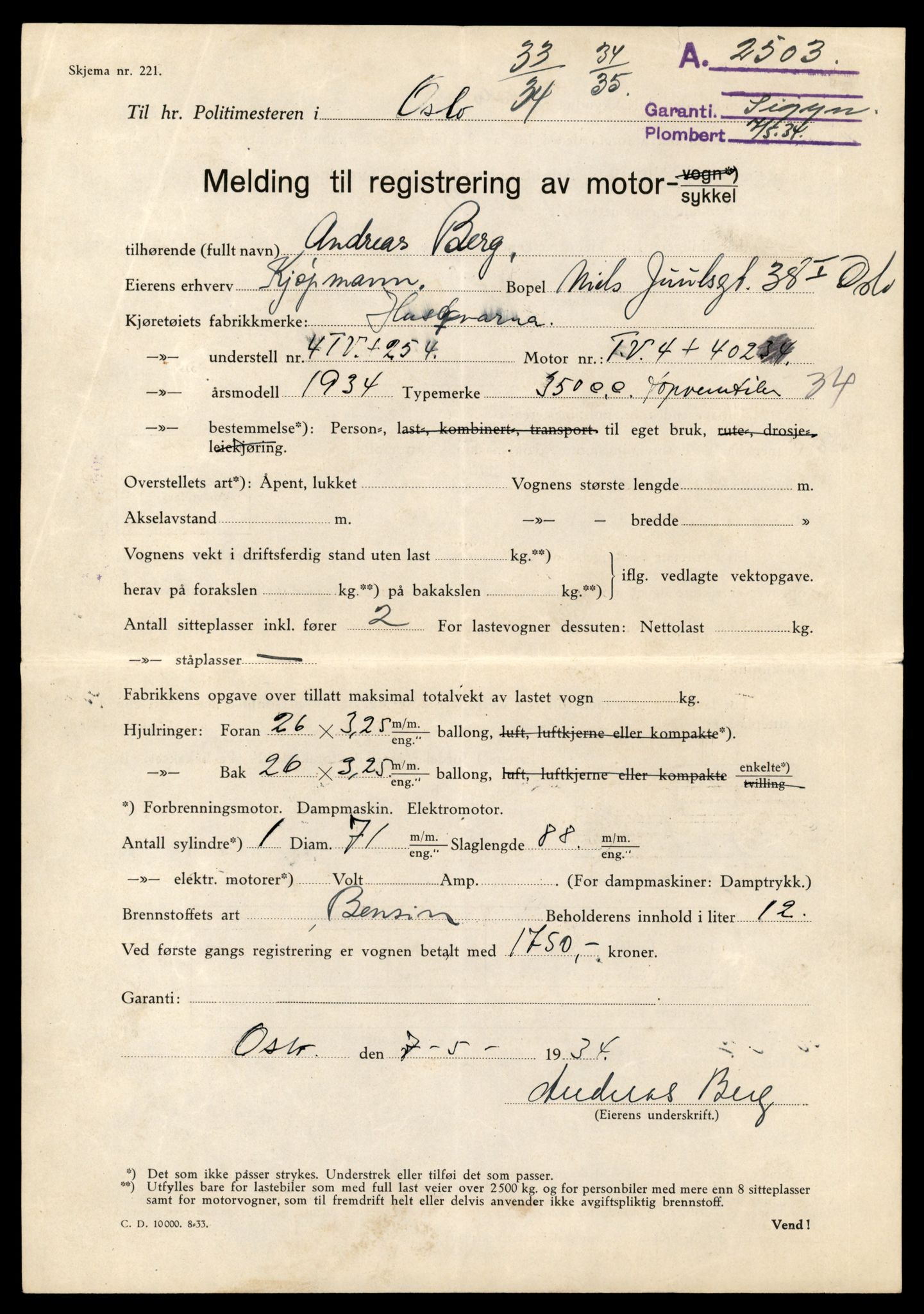 Møre og Romsdal vegkontor - Ålesund trafikkstasjon, AV/SAT-A-4099/F/Fe/L0026: Registreringskort for kjøretøy T 11046 - T 11160, 1927-1998, p. 159