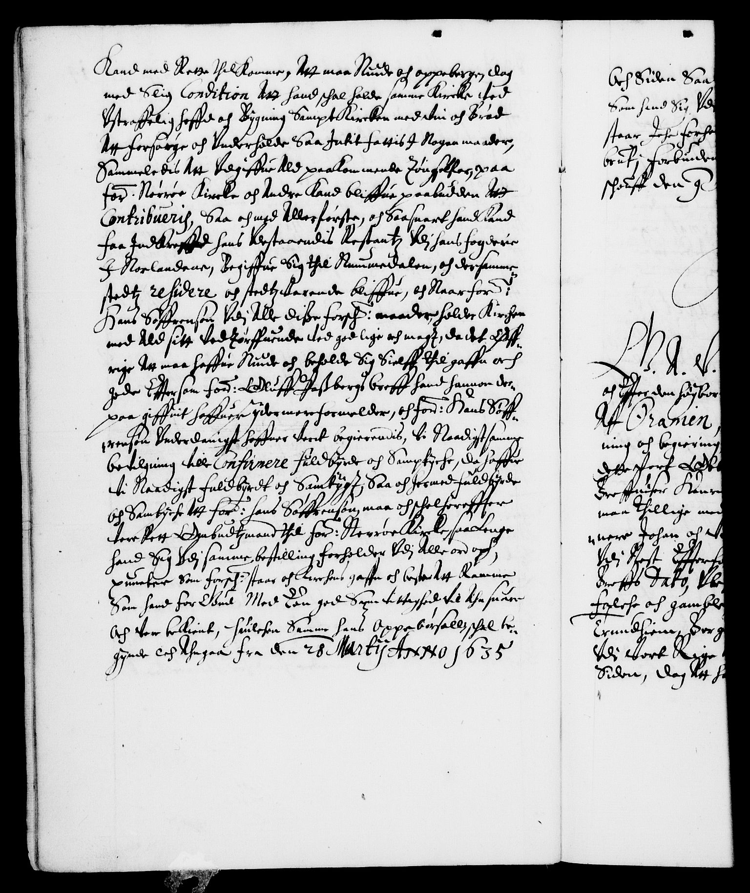 Danske Kanselli 1572-1799, AV/RA-EA-3023/F/Fc/Fca/Fcaa/L0006: Norske registre (mikrofilm), 1637-1642, p. 14b