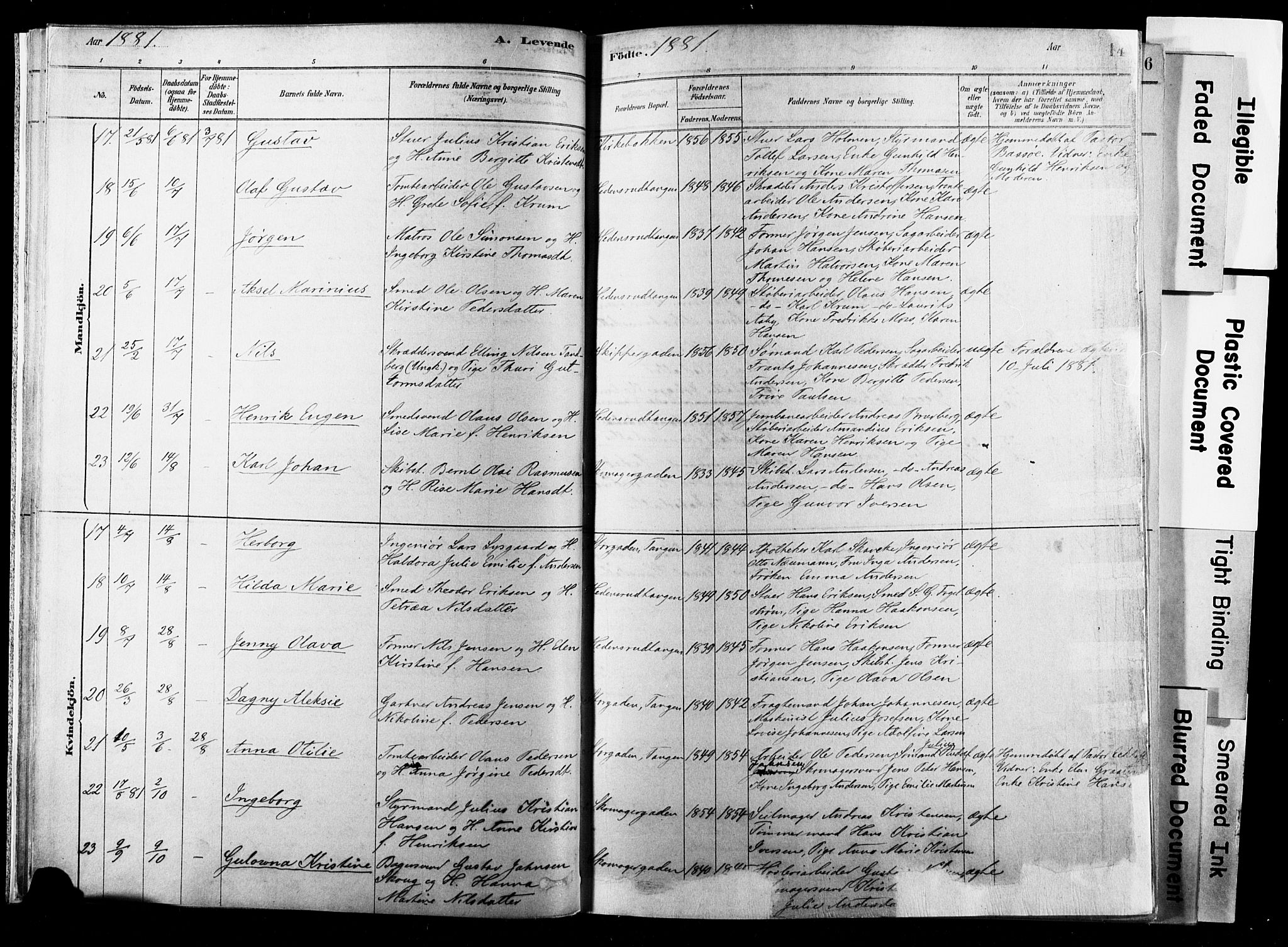 Strømsø kirkebøker, SAKO/A-246/F/Fb/L0006: Parish register (official) no. II 6, 1879-1910, p. 14