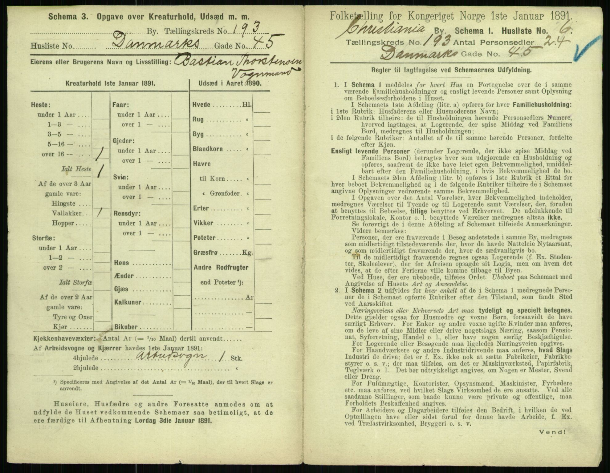 RA, 1891 census for 0301 Kristiania, 1891, p. 116074