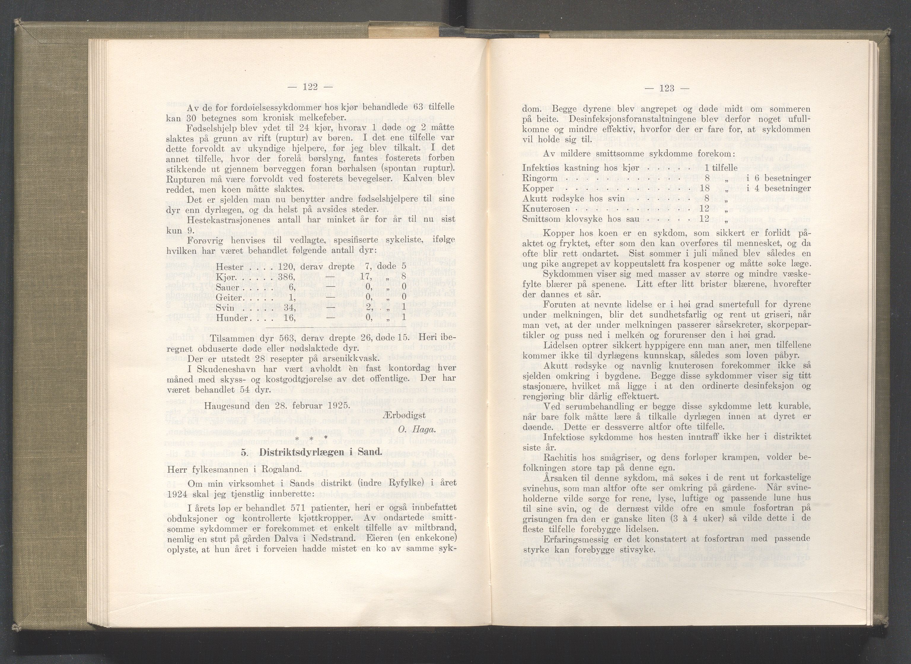 Rogaland fylkeskommune - Fylkesrådmannen , IKAR/A-900/A/Aa/Aaa/L0044: Møtebok , 1925, p. 122-123