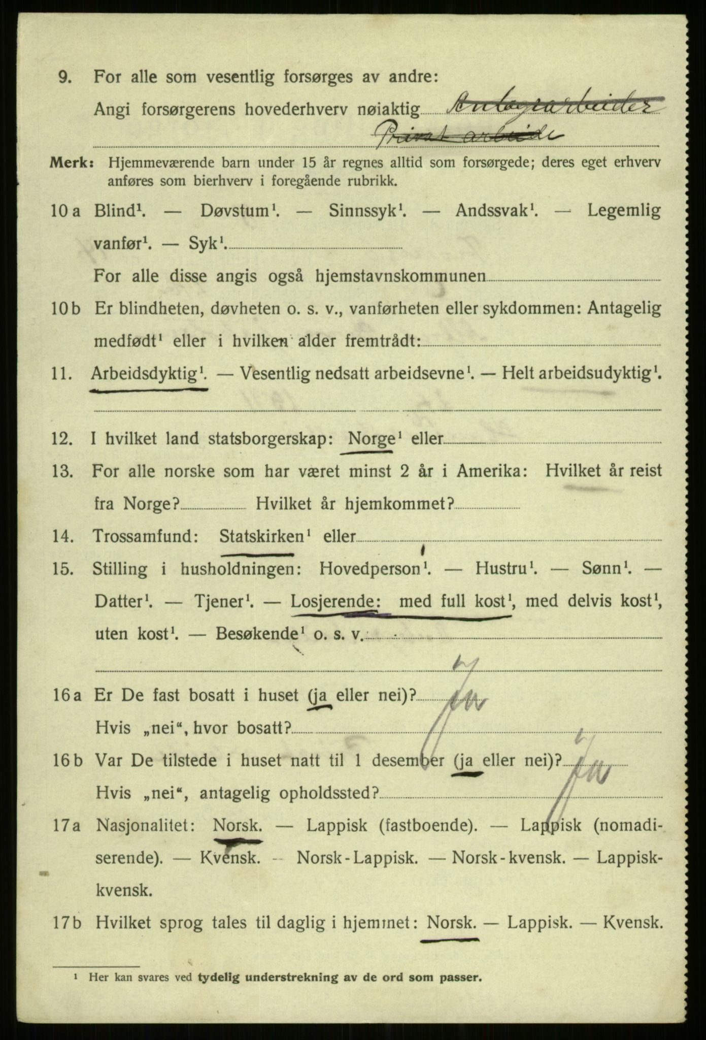 SATØ, 1920 census for Tromsø, 1920, p. 26862