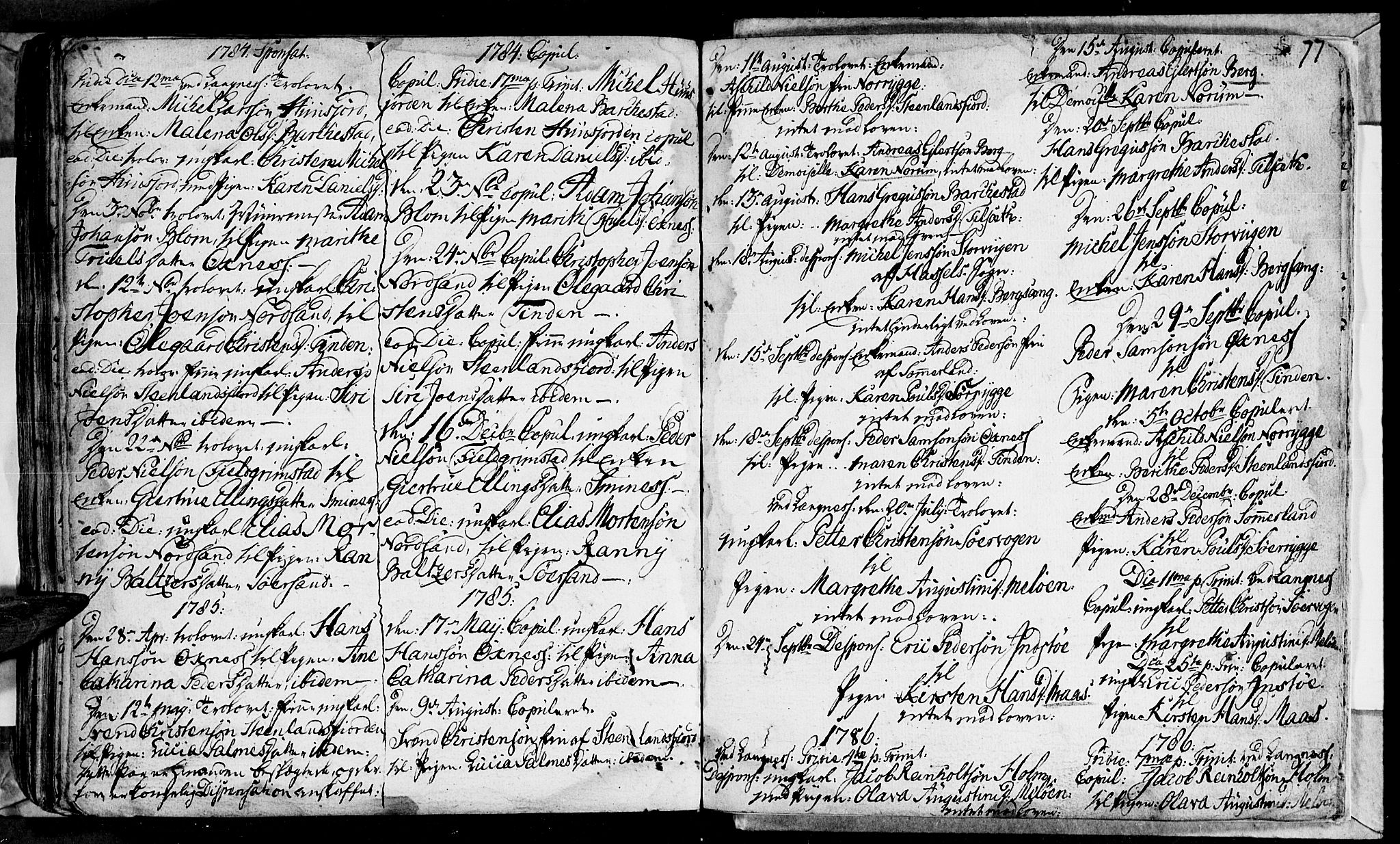 Ministerialprotokoller, klokkerbøker og fødselsregistre - Nordland, SAT/A-1459/893/L1329: Parish register (official) no. 893A02, 1749-1791, p. 180