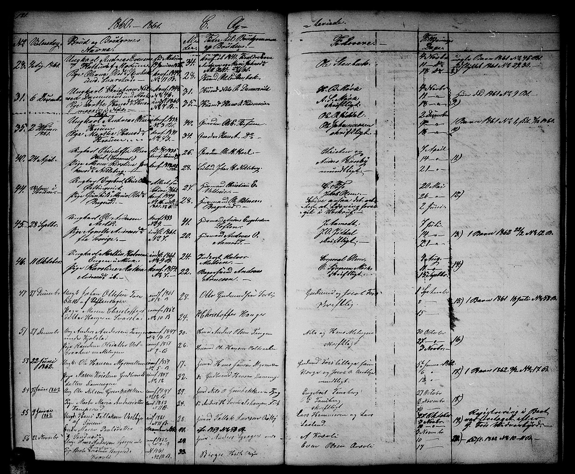 Aurskog prestekontor Kirkebøker, SAO/A-10304a/G/Gb/L0001: Parish register (copy) no. II 1, 1858-1885, p. 181