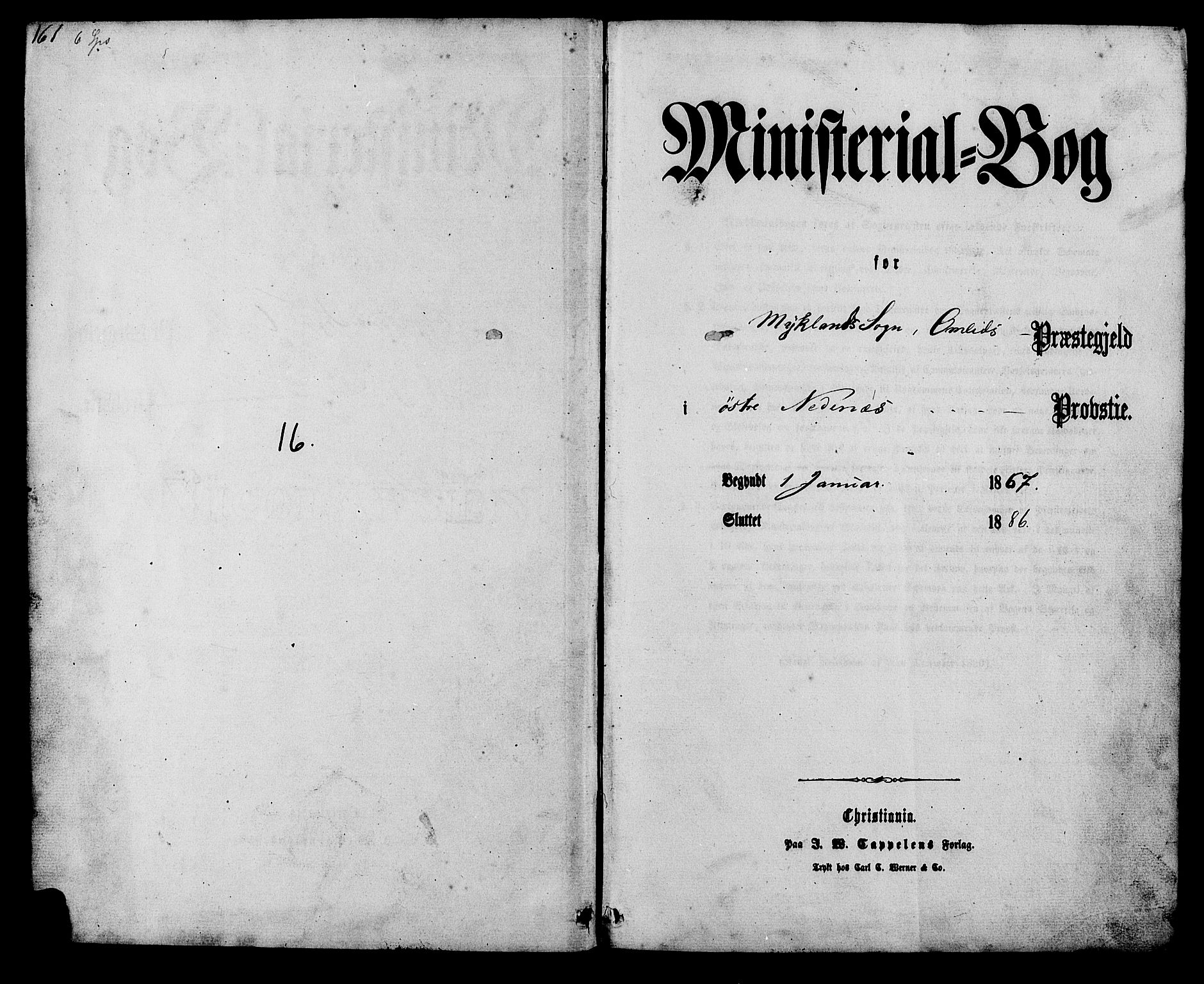 Herefoss sokneprestkontor, SAK/1111-0019/F/Fb/Fbc/L0002: Parish register (copy) no. B 2, 1867-1886