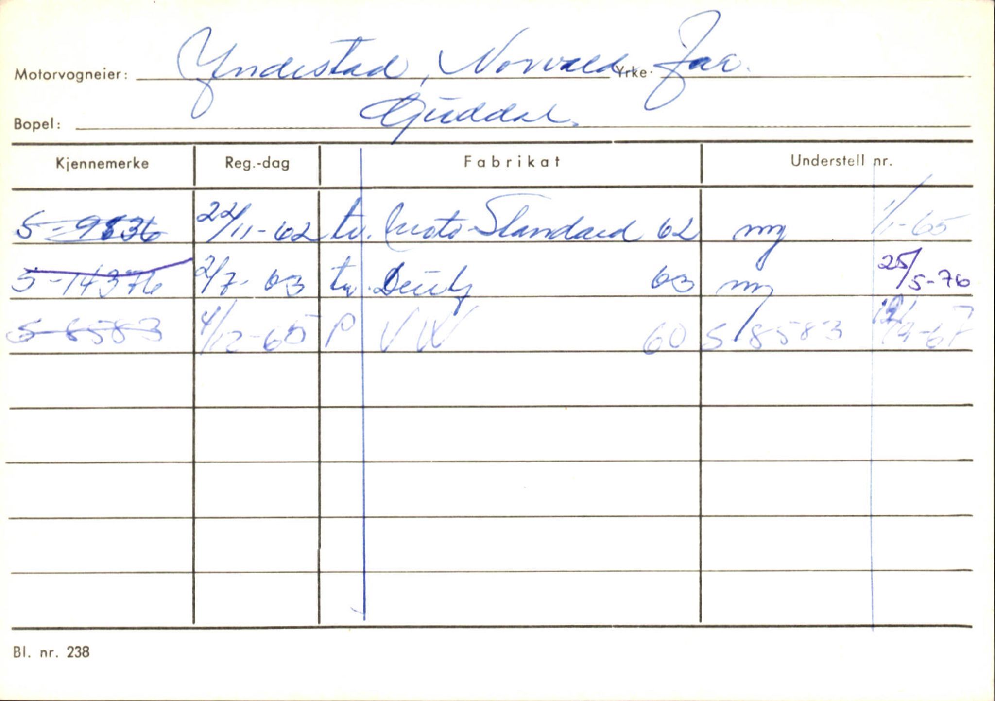 Statens vegvesen, Sogn og Fjordane vegkontor, AV/SAB-A-5301/4/F/L0126: Eigarregister Fjaler M-Å. Leikanger A-Å, 1945-1975, p. 688