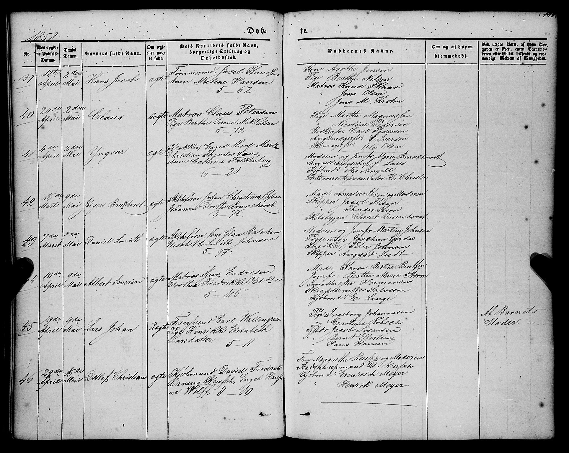 Nykirken Sokneprestembete, SAB/A-77101/H/Haa/L0014: Parish register (official) no. B 1, 1844-1858, p. 148