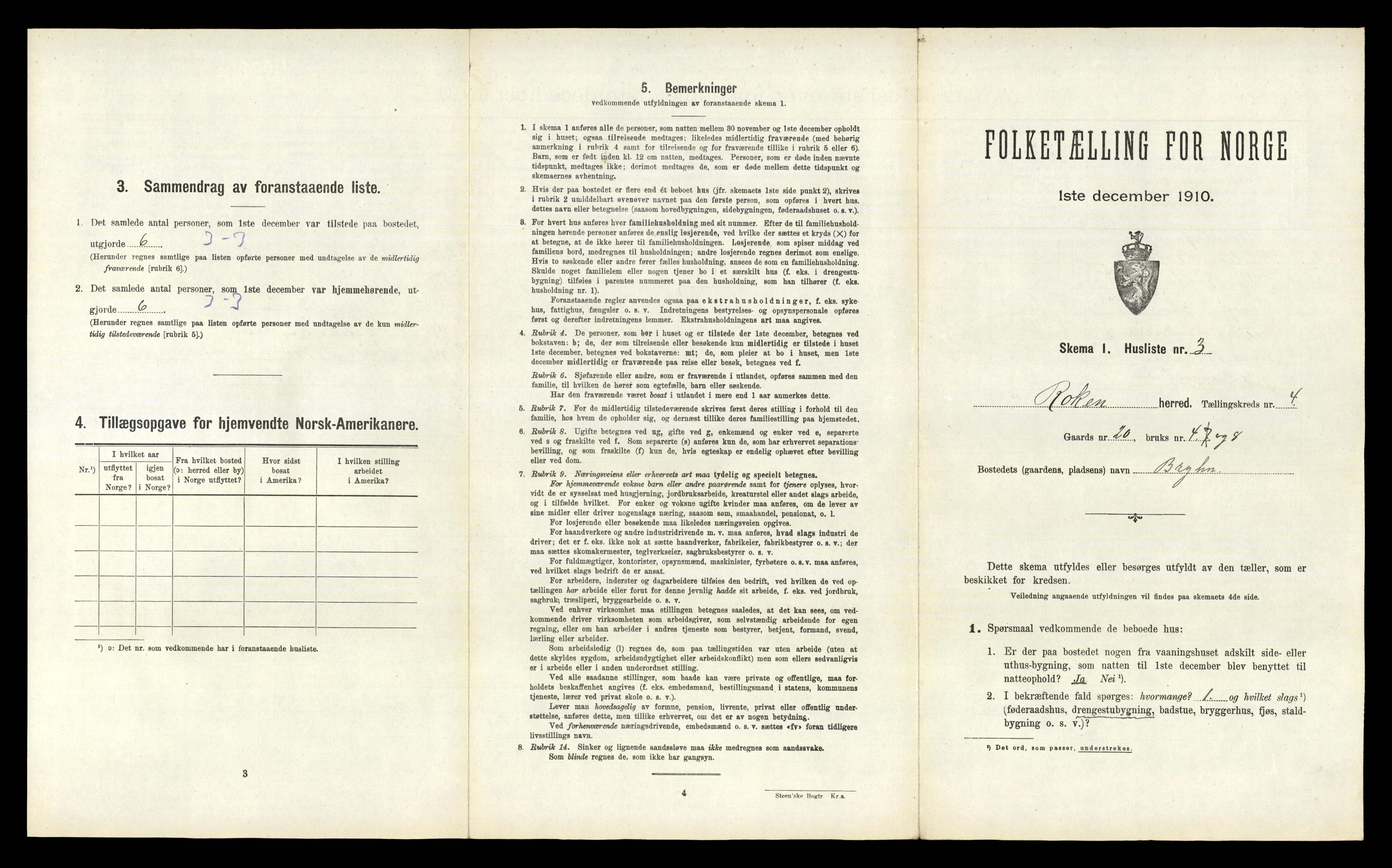 RA, 1910 census for Røyken, 1910, p. 567