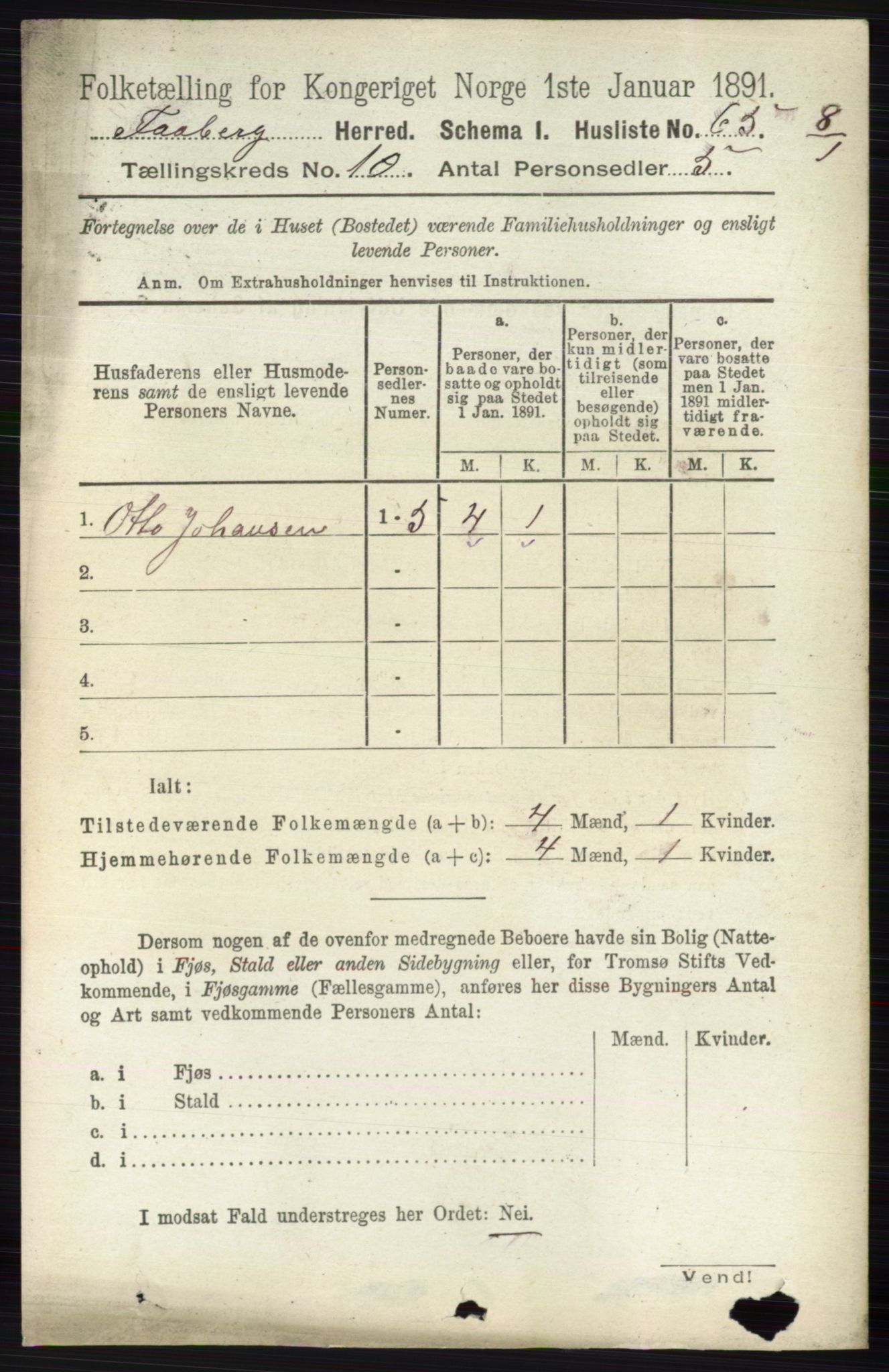 RA, 1891 census for 0524 Fåberg, 1891, p. 4103