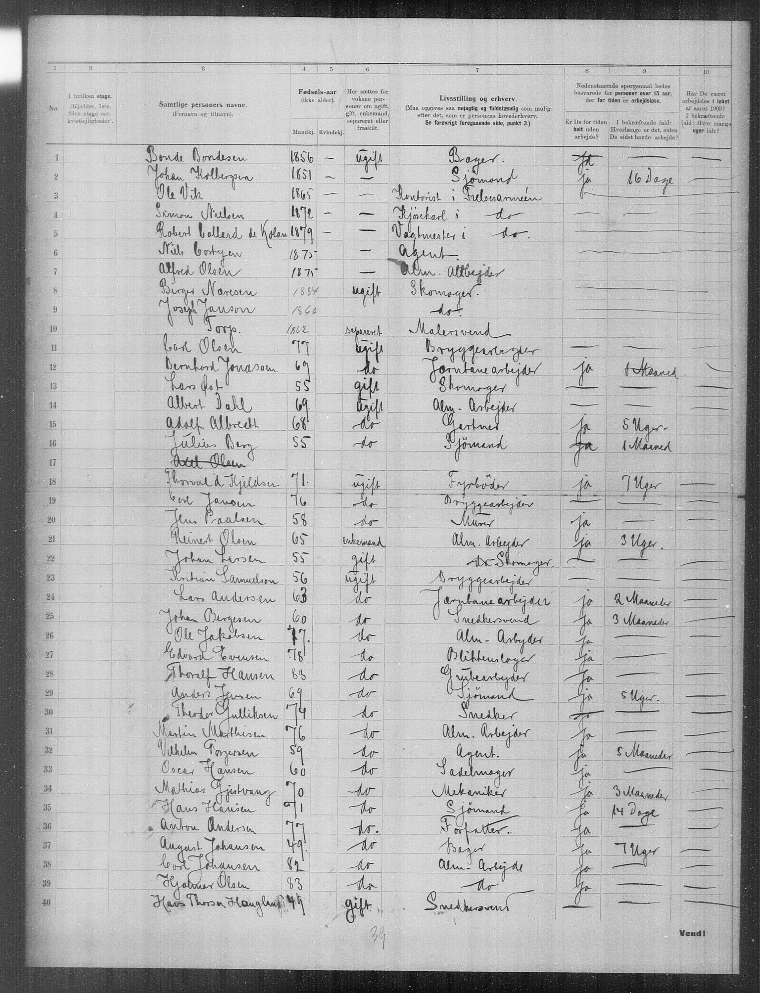 OBA, Municipal Census 1903 for Kristiania, 1903, p. 23276