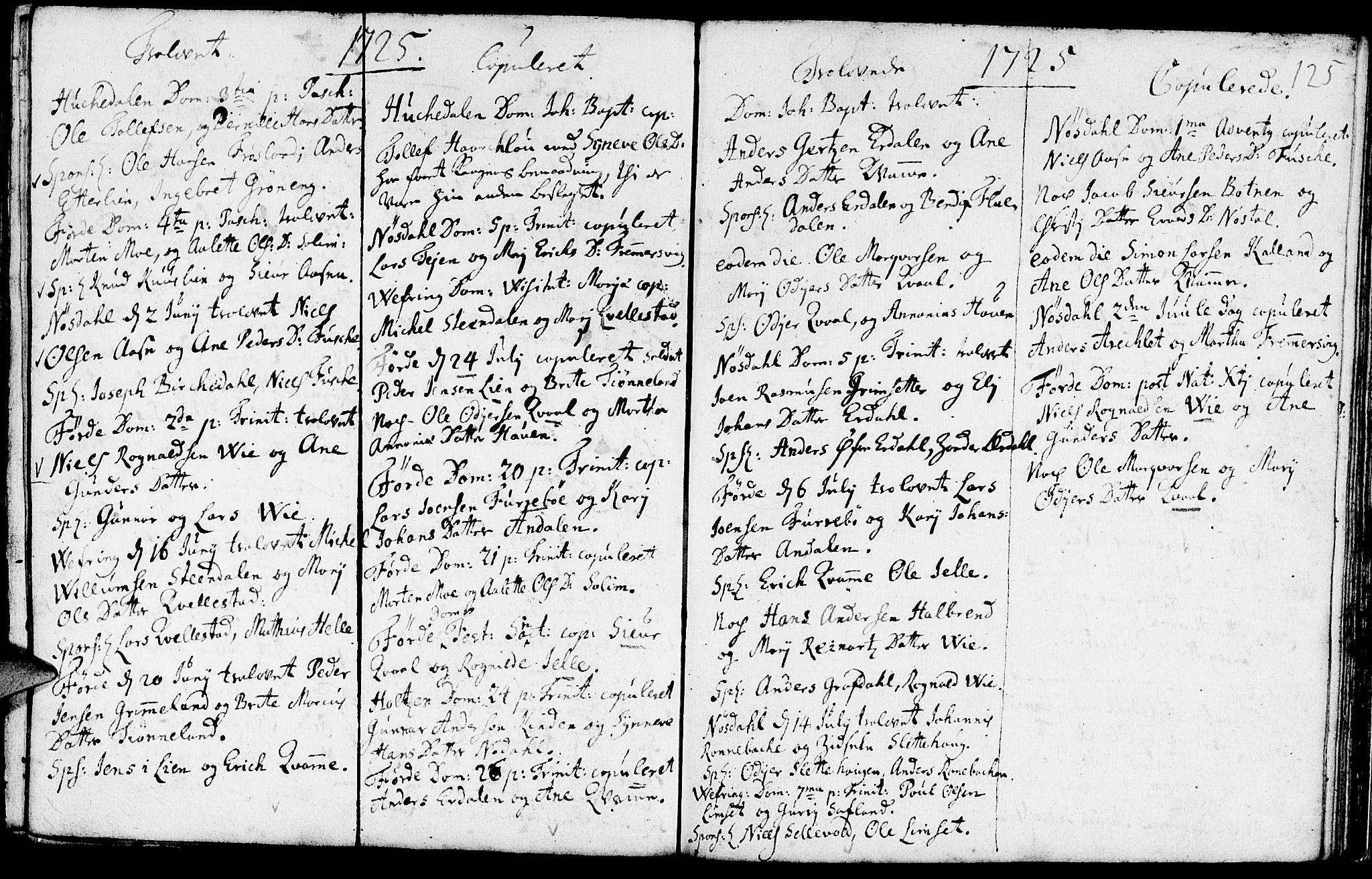 Førde sokneprestembete, AV/SAB-A-79901/H/Haa/Haaa/L0001: Parish register (official) no. A 1, 1720-1727, p. 125