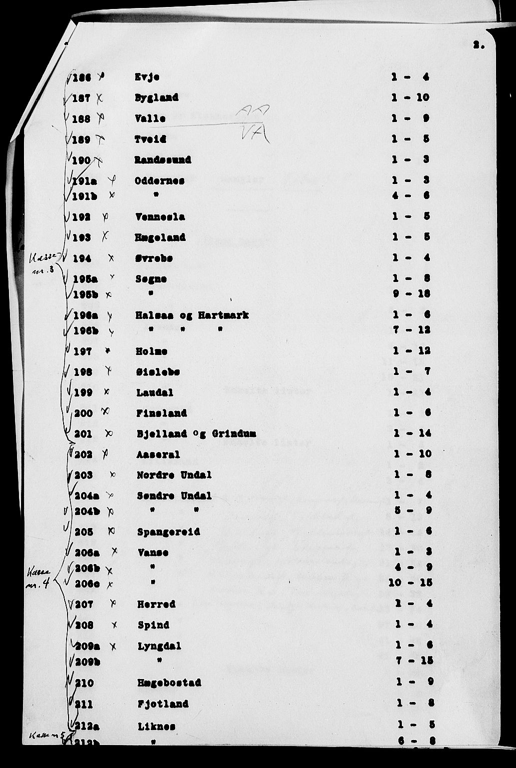 SAK, 1900 census for Lyngdal, 1900, p. 52