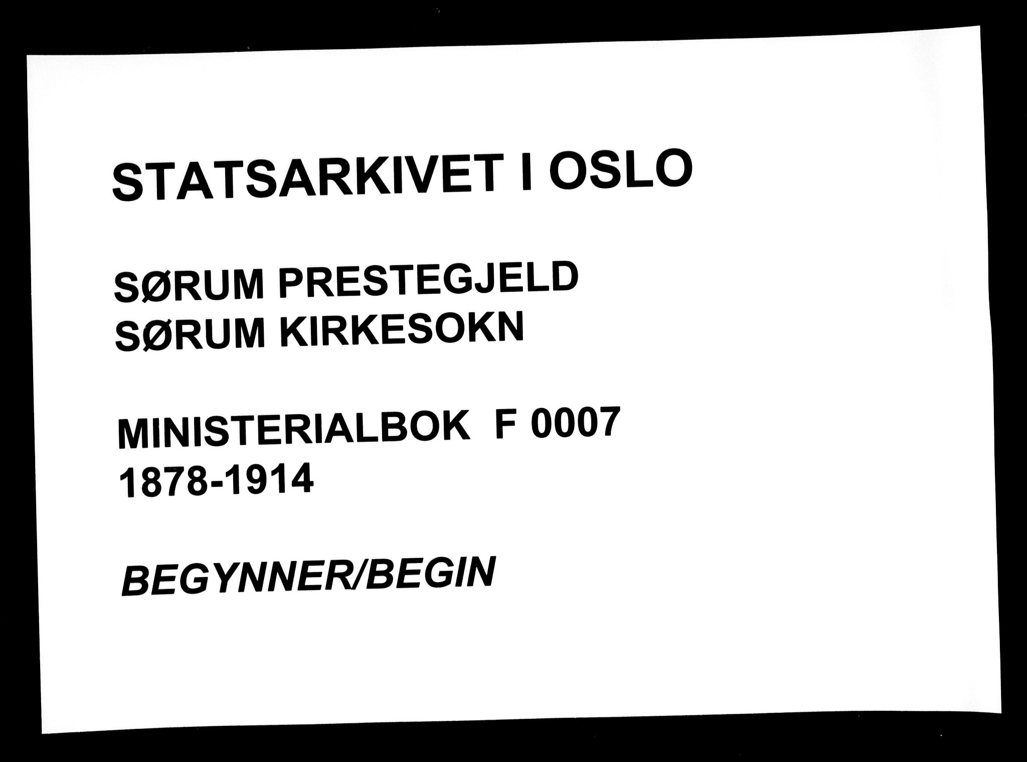 Sørum prestekontor Kirkebøker, SAO/A-10303/F/Fa/L0007: Parish register (official) no. I 7, 1878-1914
