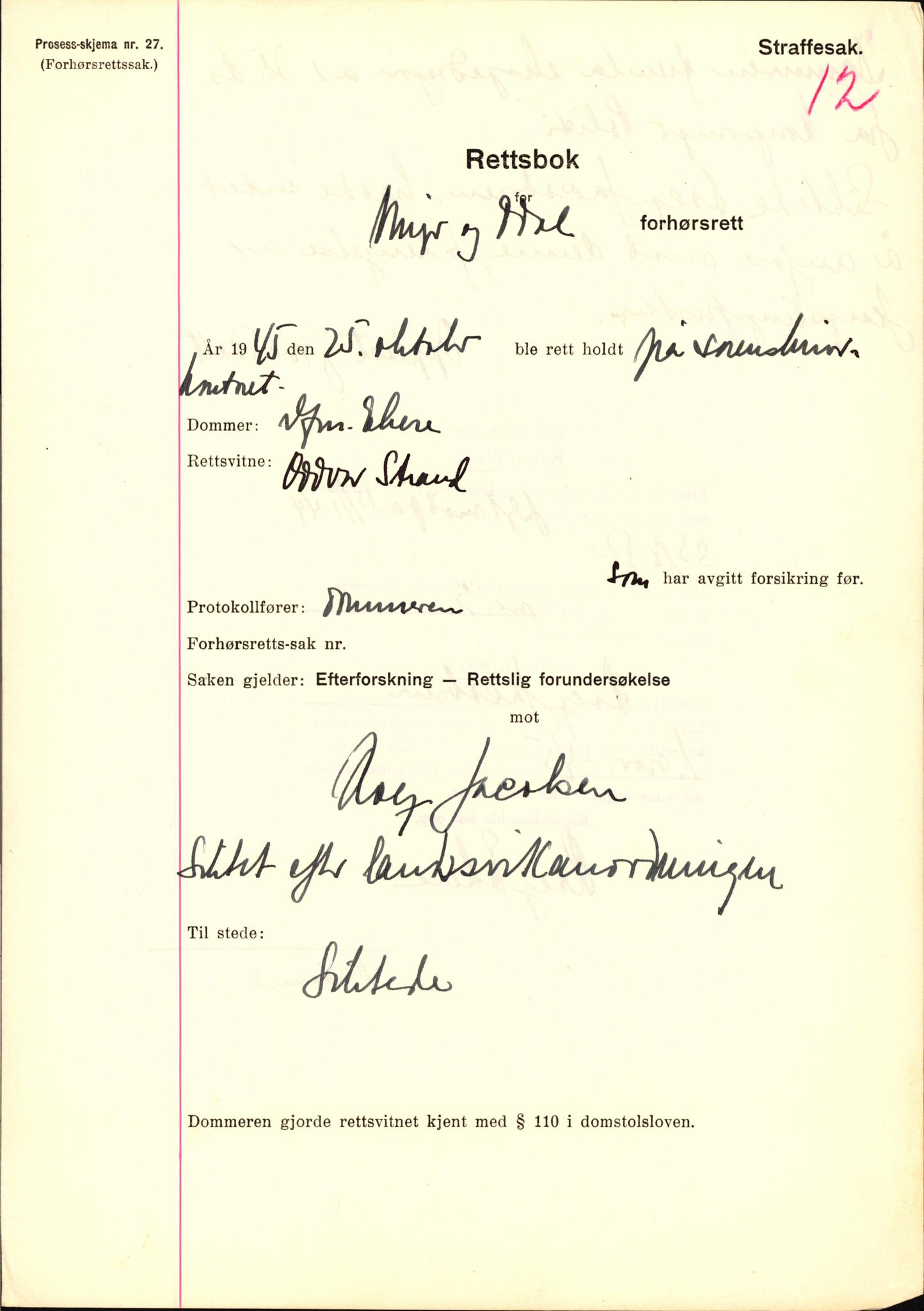 Landssvikarkivet, Kongsvinger politikammer, RA/S-3138-08/Da/L0055/0797: Saker / Anr. 555/45, 1945-1946, p. 54