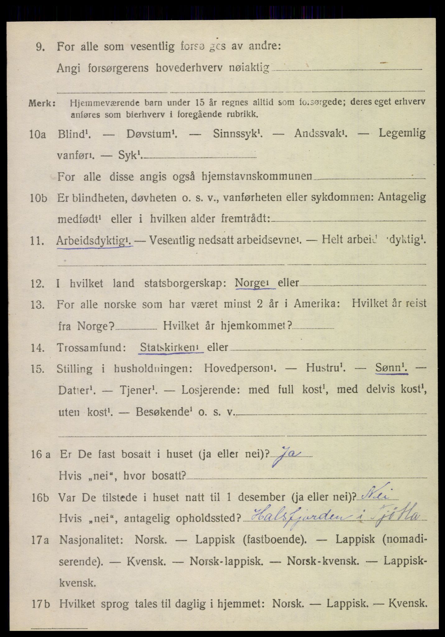 SAT, 1920 census for Herøy, 1920, p. 3443