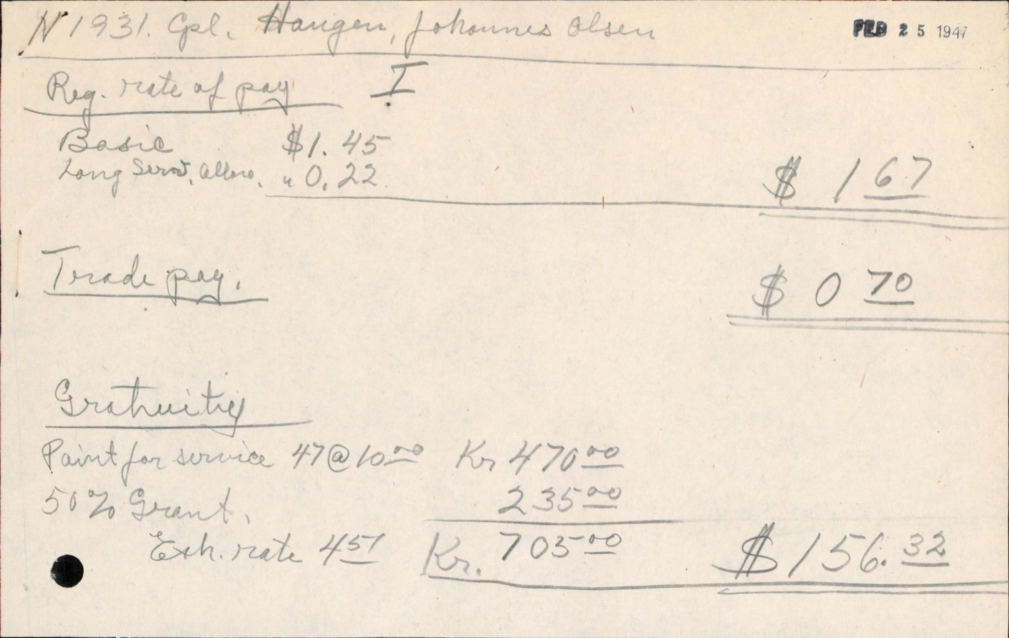 Forsvaret, Forsvarets overkommando/Luftforsvarsstaben, AV/RA-RAFA-4079/P/Pa/L0011: Personellpapirer, 1904, p. 286