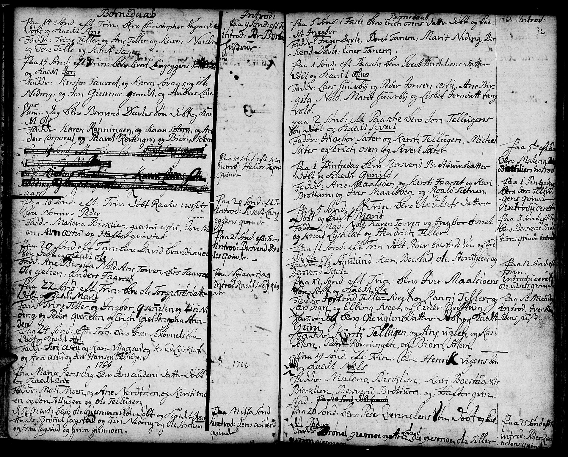 Ministerialprotokoller, klokkerbøker og fødselsregistre - Sør-Trøndelag, SAT/A-1456/618/L0437: Parish register (official) no. 618A02, 1749-1782, p. 32