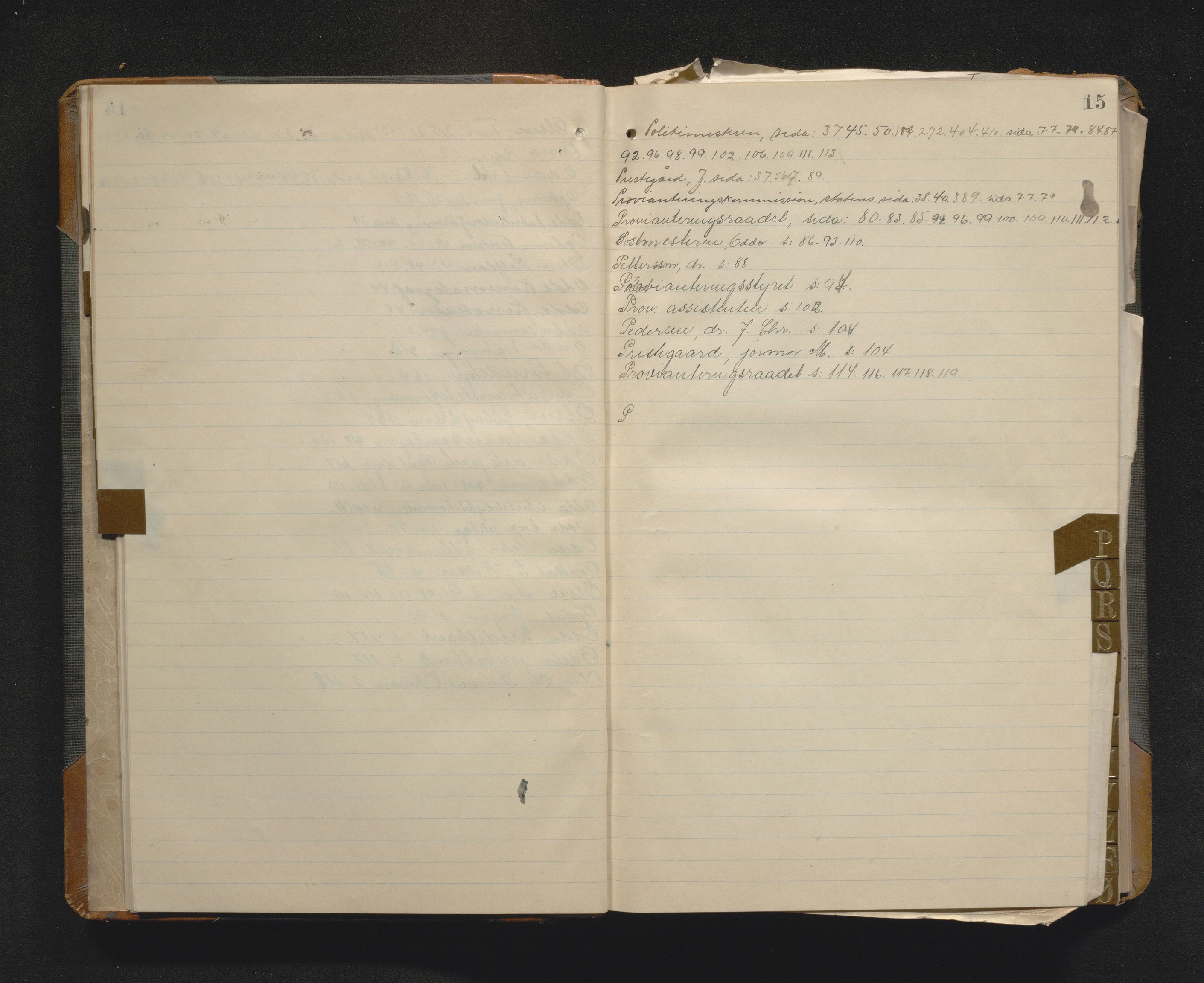 Odda kommune. Formannskapet, IKAH/1228-021/C/Ca/L0003: Postjournal, utgåande skriv, 1914-1918