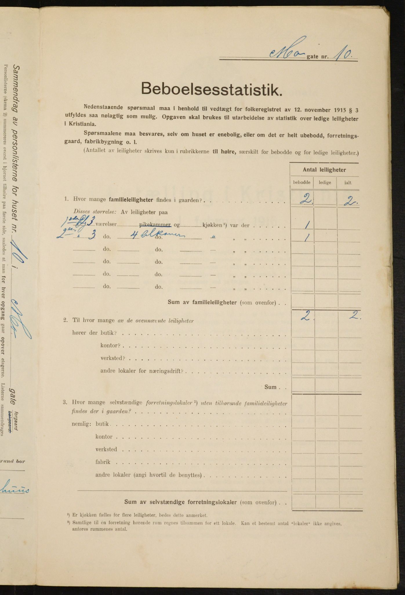 OBA, Municipal Census 1916 for Kristiania, 1916, p. 67036