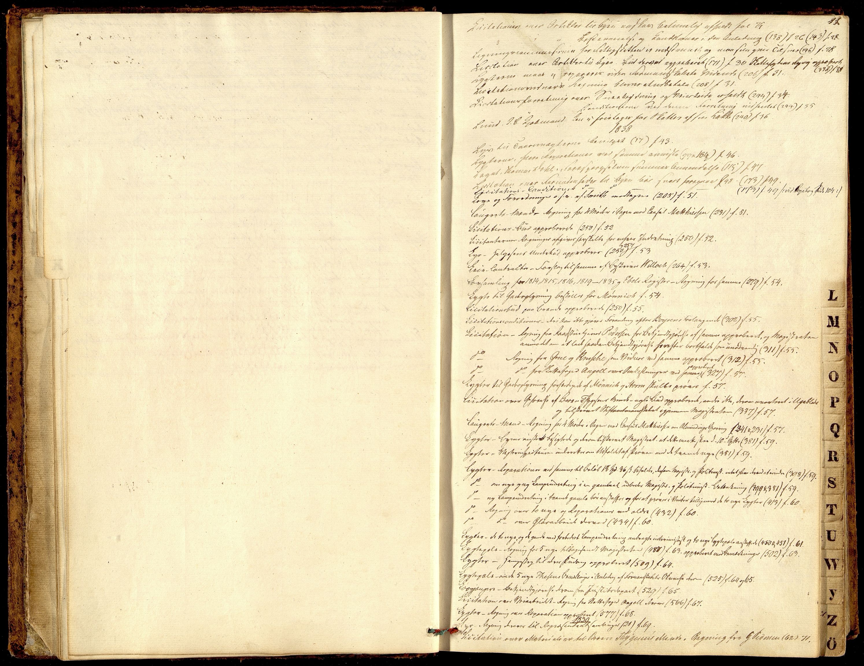 Kristiansand By - Formannskapet, ARKSOR/1001KG120/A/Aa/L0001: Møtebok (d), 1837-1842