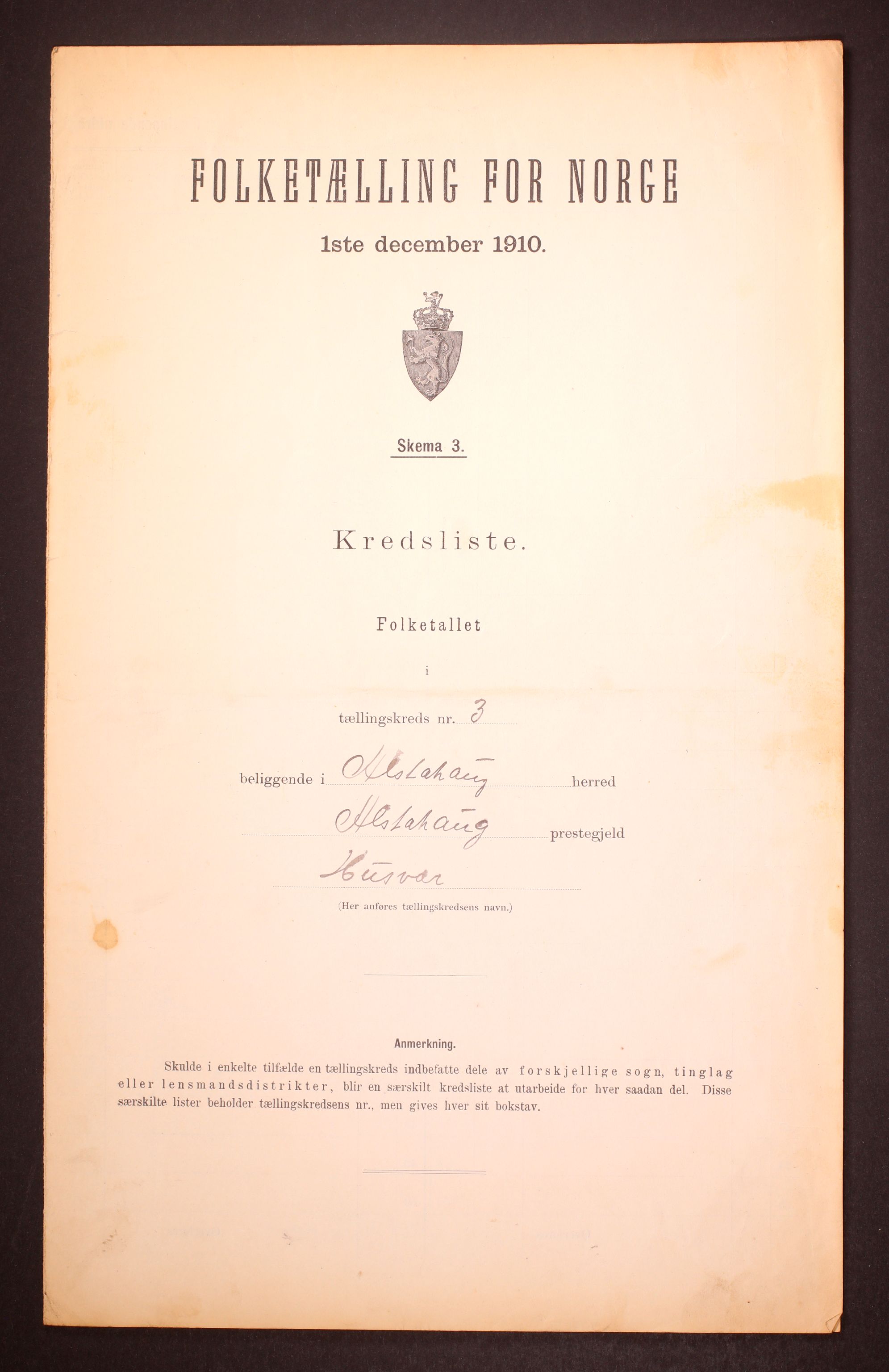 RA, 1910 census for Alstahaug, 1910, p. 16