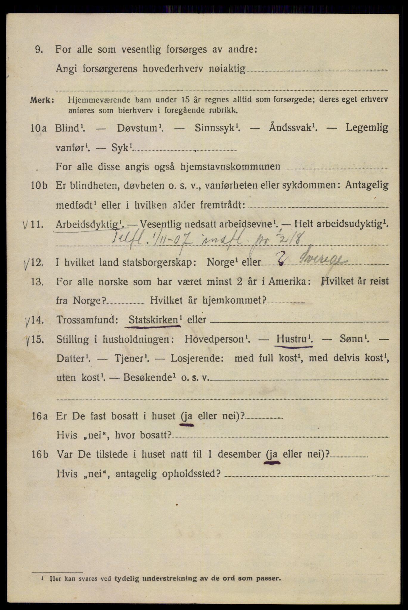 SAO, 1920 census for Kristiania, 1920, p. 299050