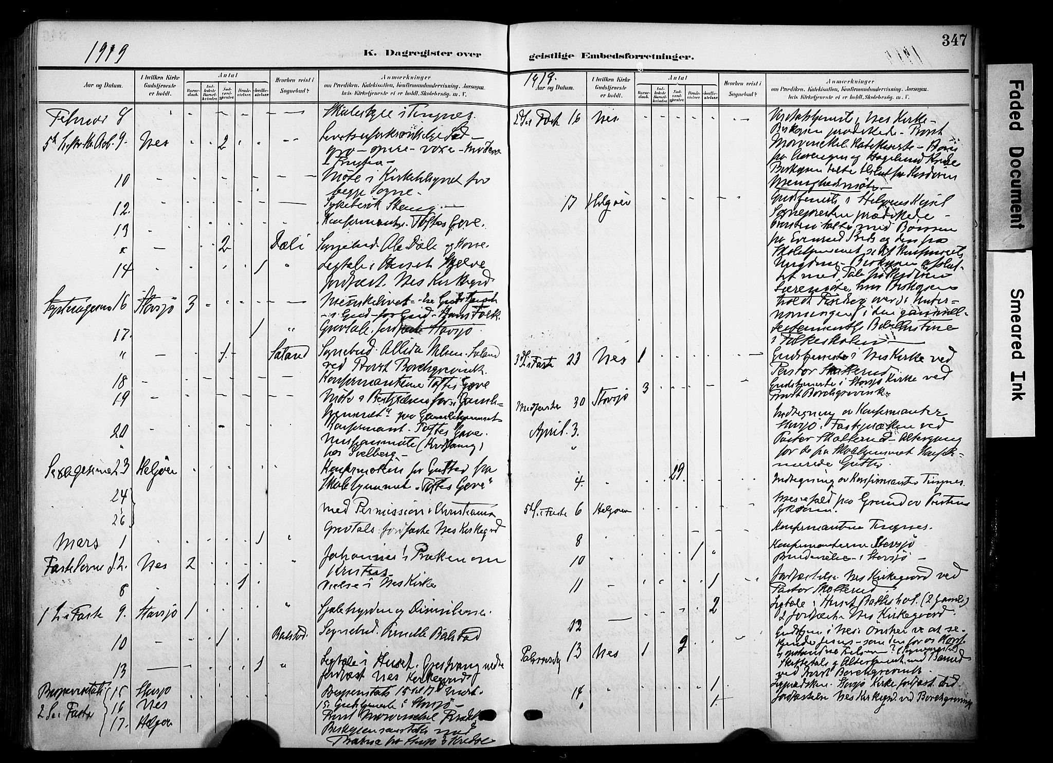 Nes prestekontor, Hedmark, AV/SAH-PREST-020/K/Ka/L0014: Parish register (official) no. 14, 1906-1929, p. 347