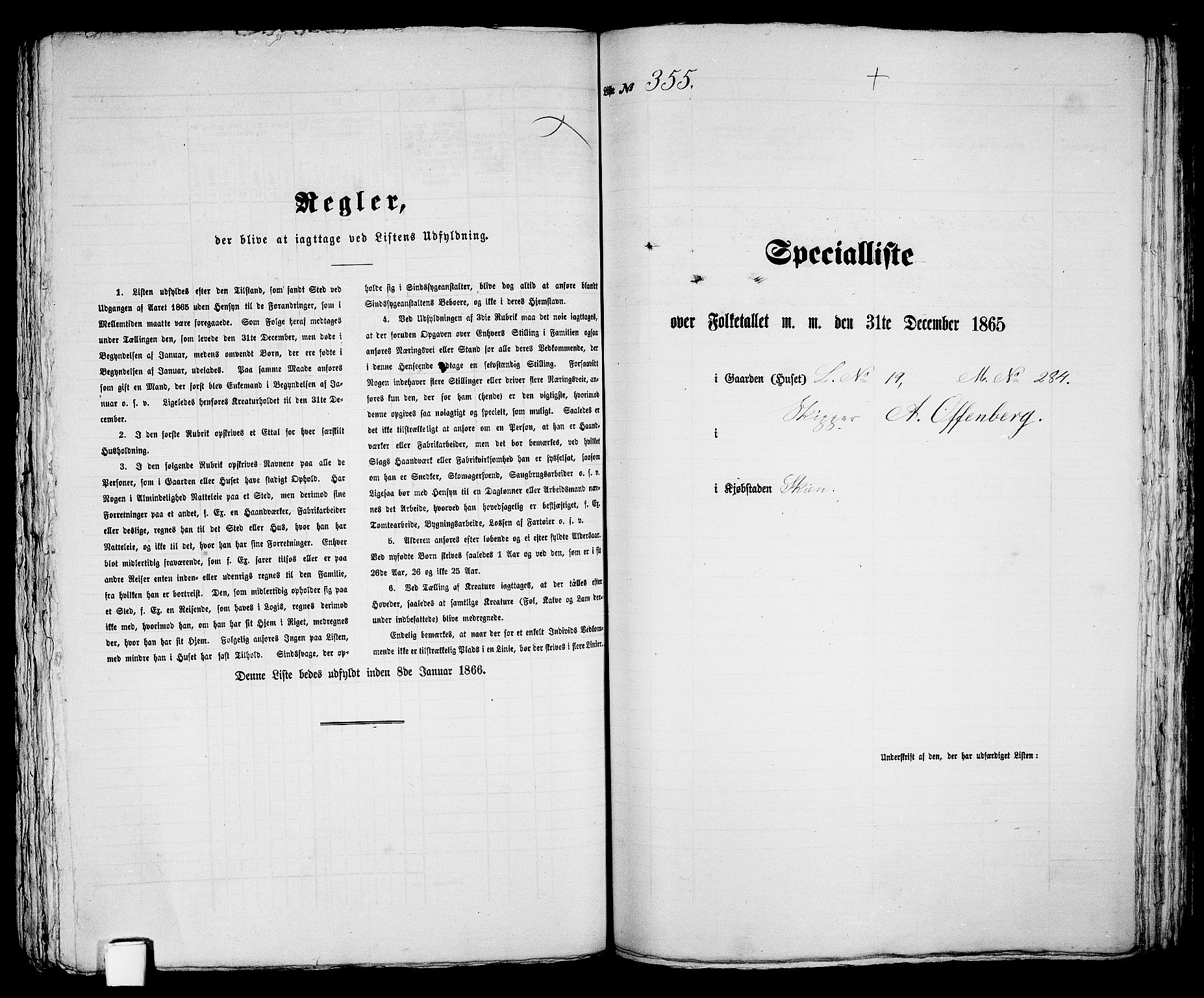 RA, 1865 census for Skien, 1865, p. 726