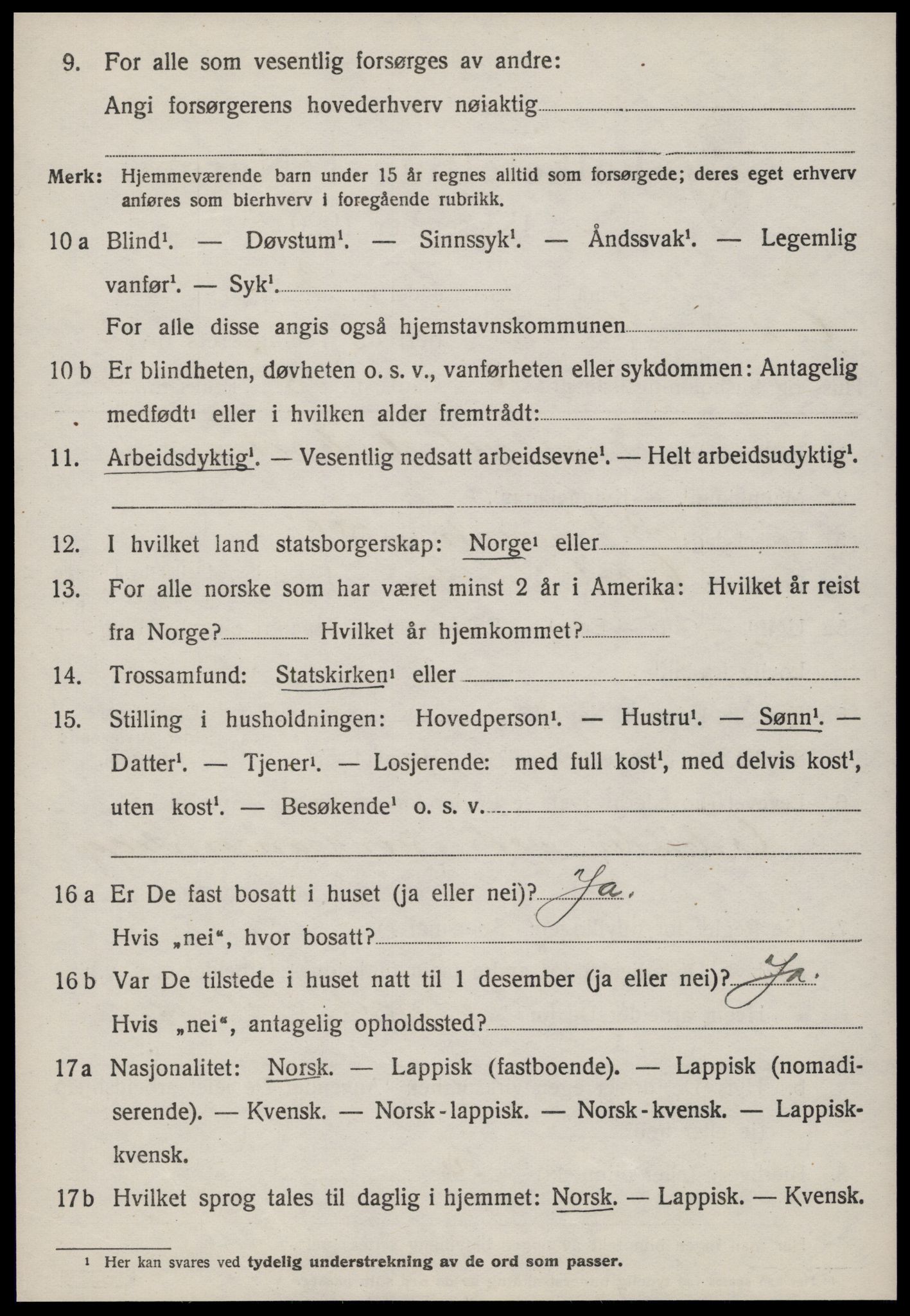 SAT, 1920 census for Oppdal, 1920, p. 5068