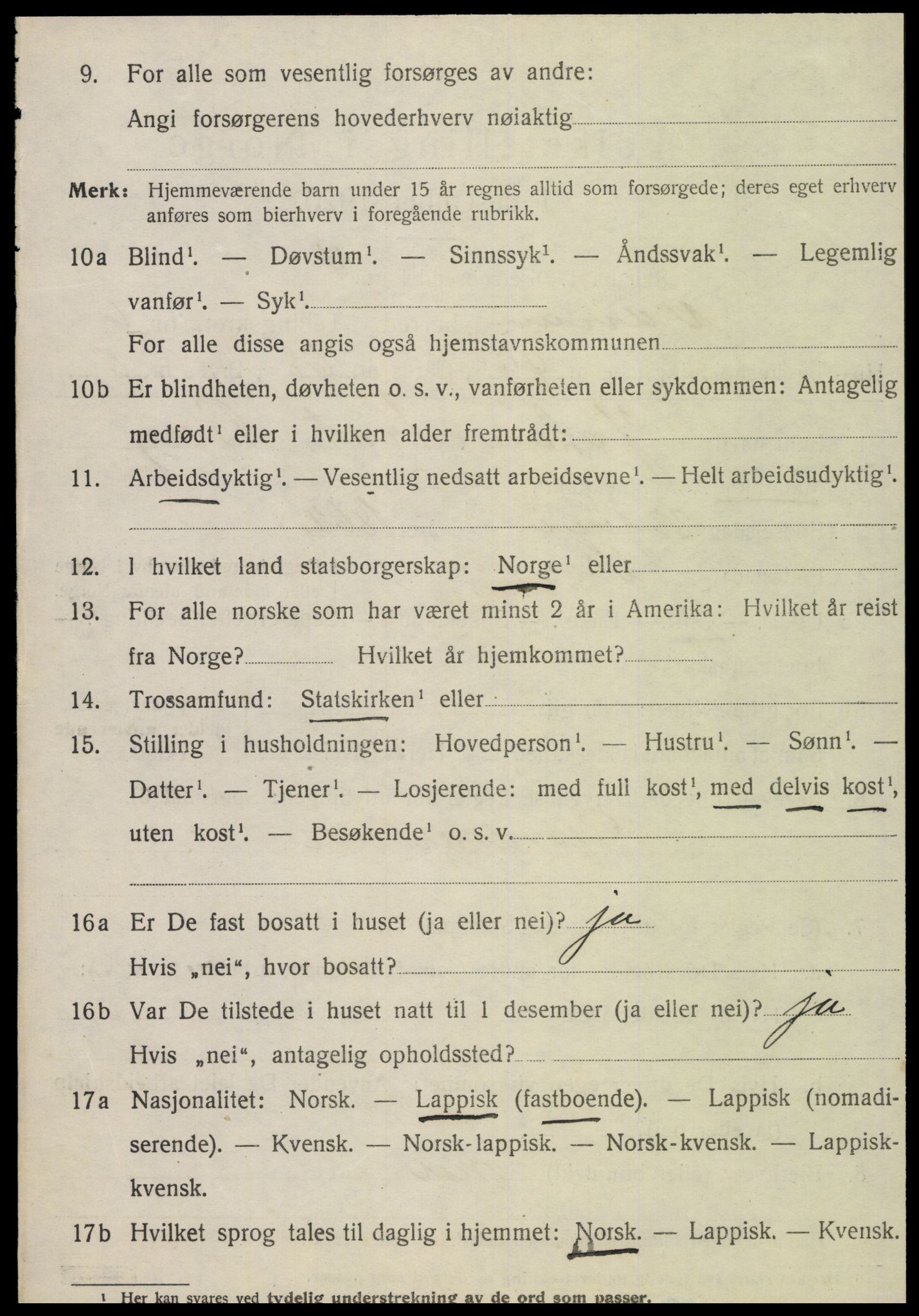 SAT, 1920 census for Verran, 1920, p. 2845