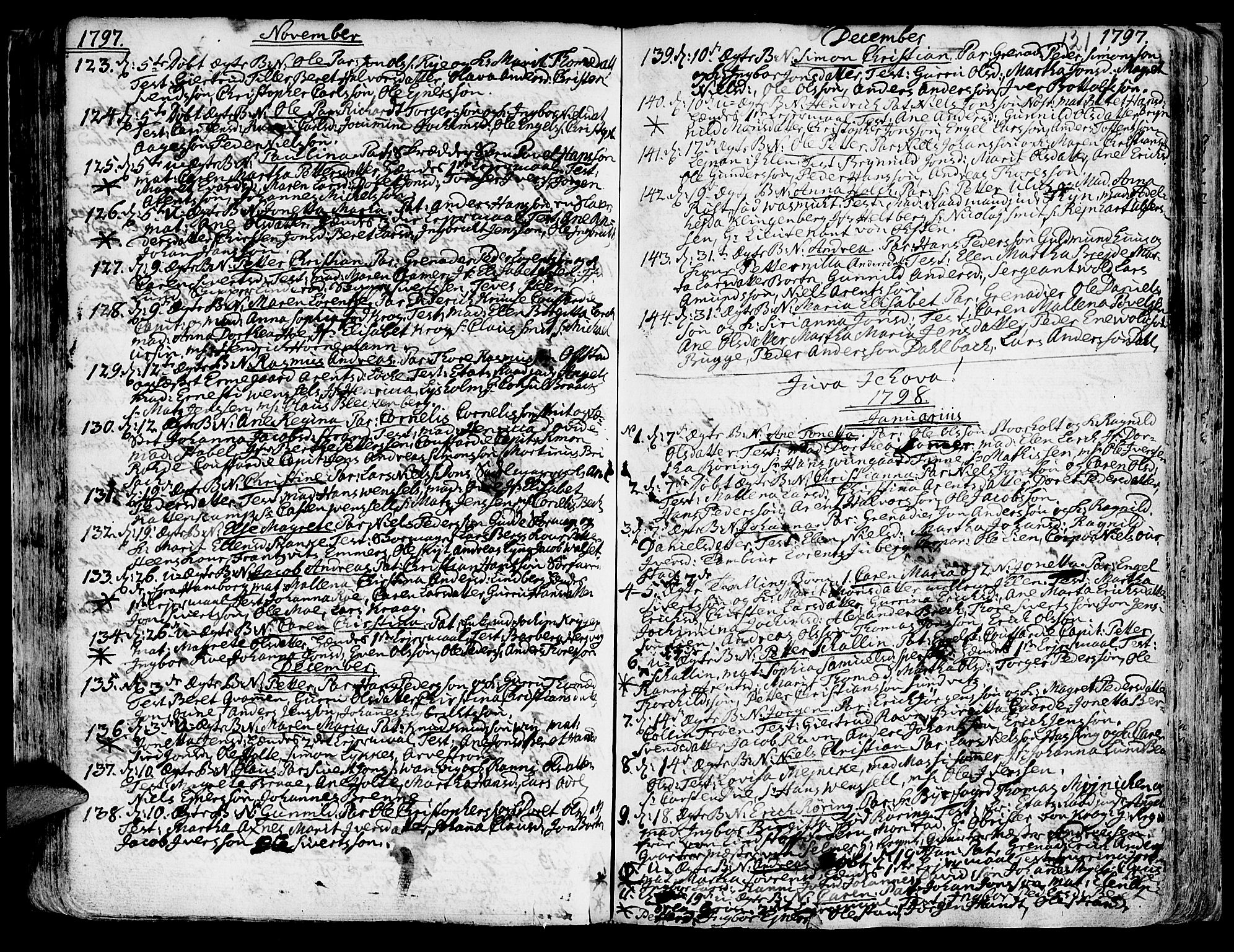 Ministerialprotokoller, klokkerbøker og fødselsregistre - Sør-Trøndelag, SAT/A-1456/601/L0039: Parish register (official) no. 601A07, 1770-1819, p. 121
