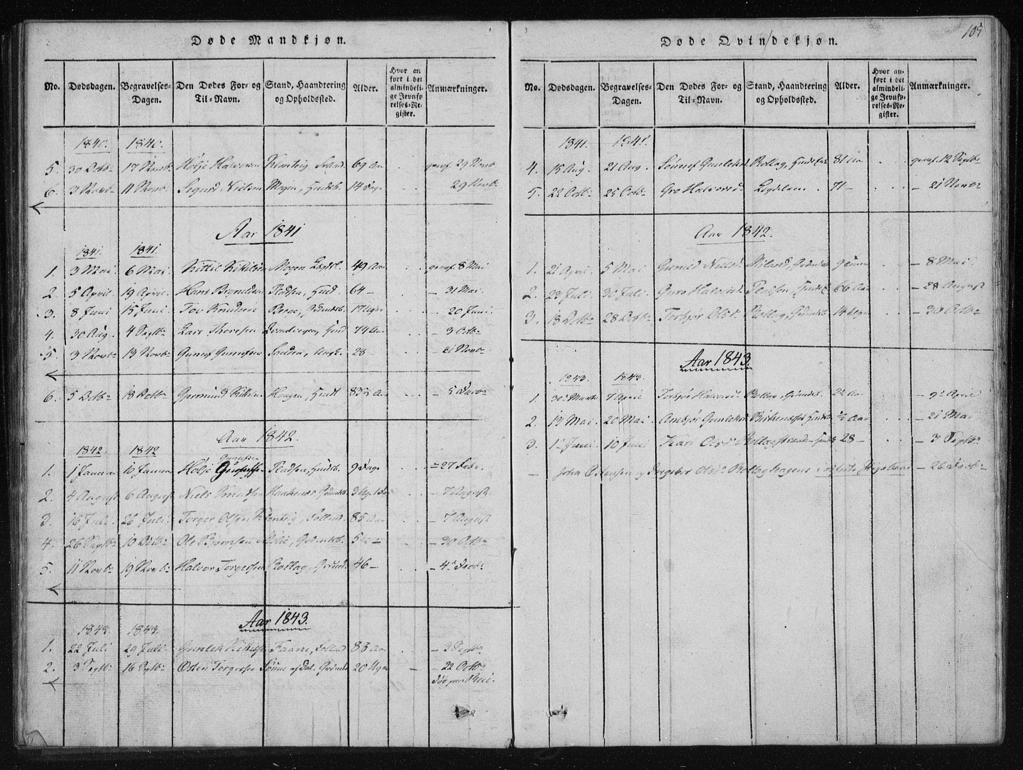 Tinn kirkebøker, SAKO/A-308/F/Fb/L0001: Parish register (official) no. II 1, 1815-1843, p. 105