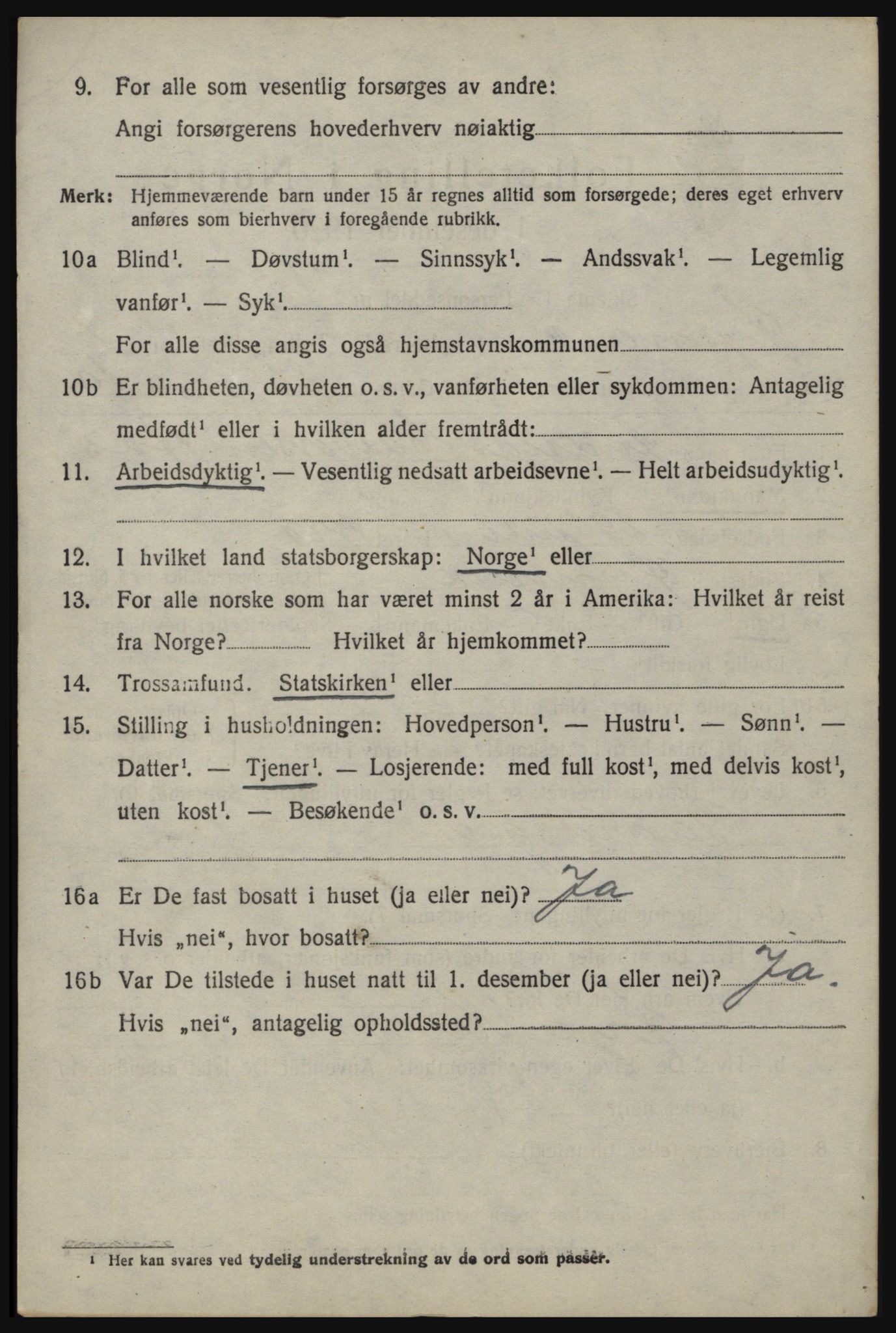 SAO, 1920 census for Øymark, 1920, p. 1186