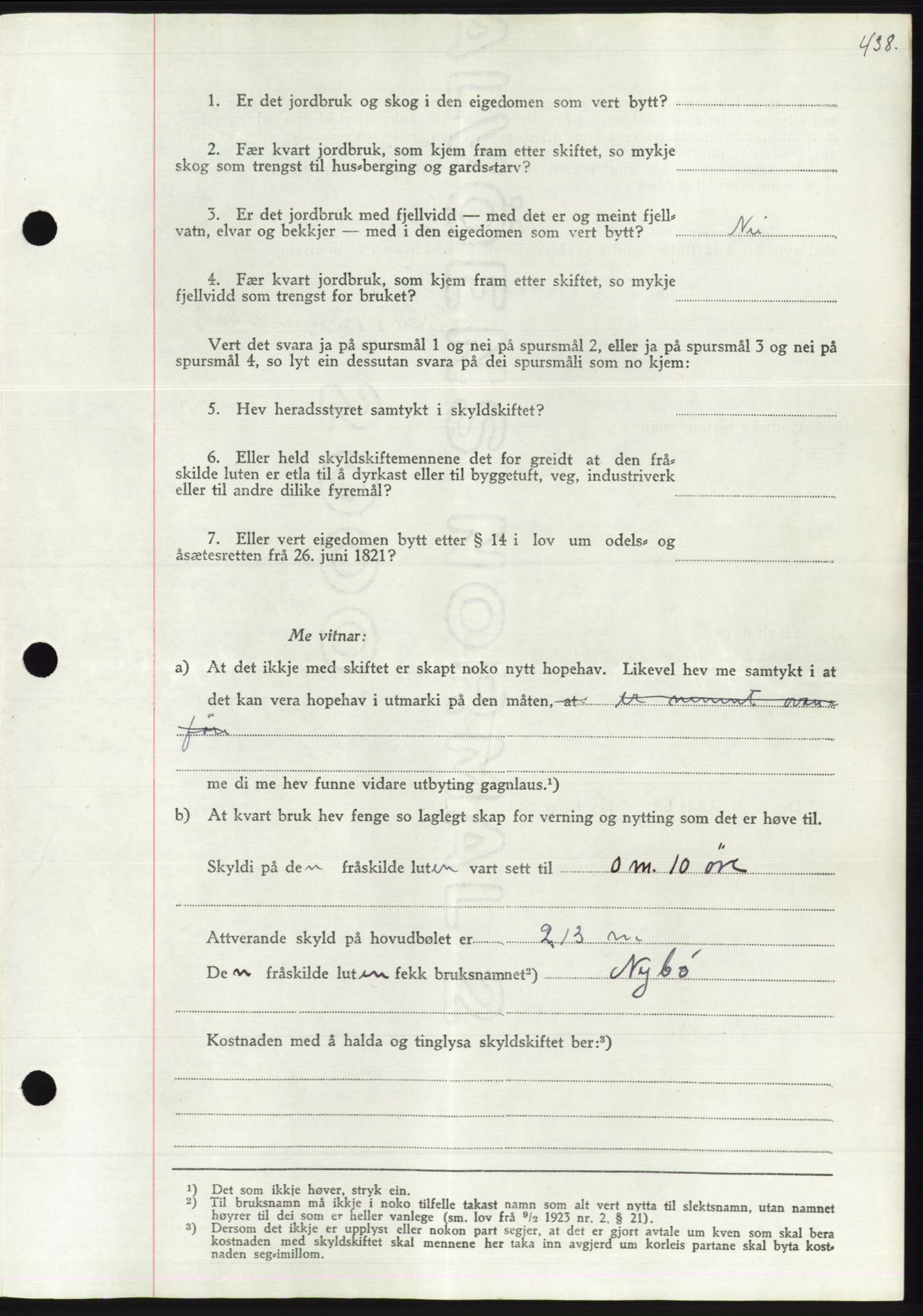 Søre Sunnmøre sorenskriveri, AV/SAT-A-4122/1/2/2C/L0071: Mortgage book no. 65, 1941-1941, Diary no: : 916/1941