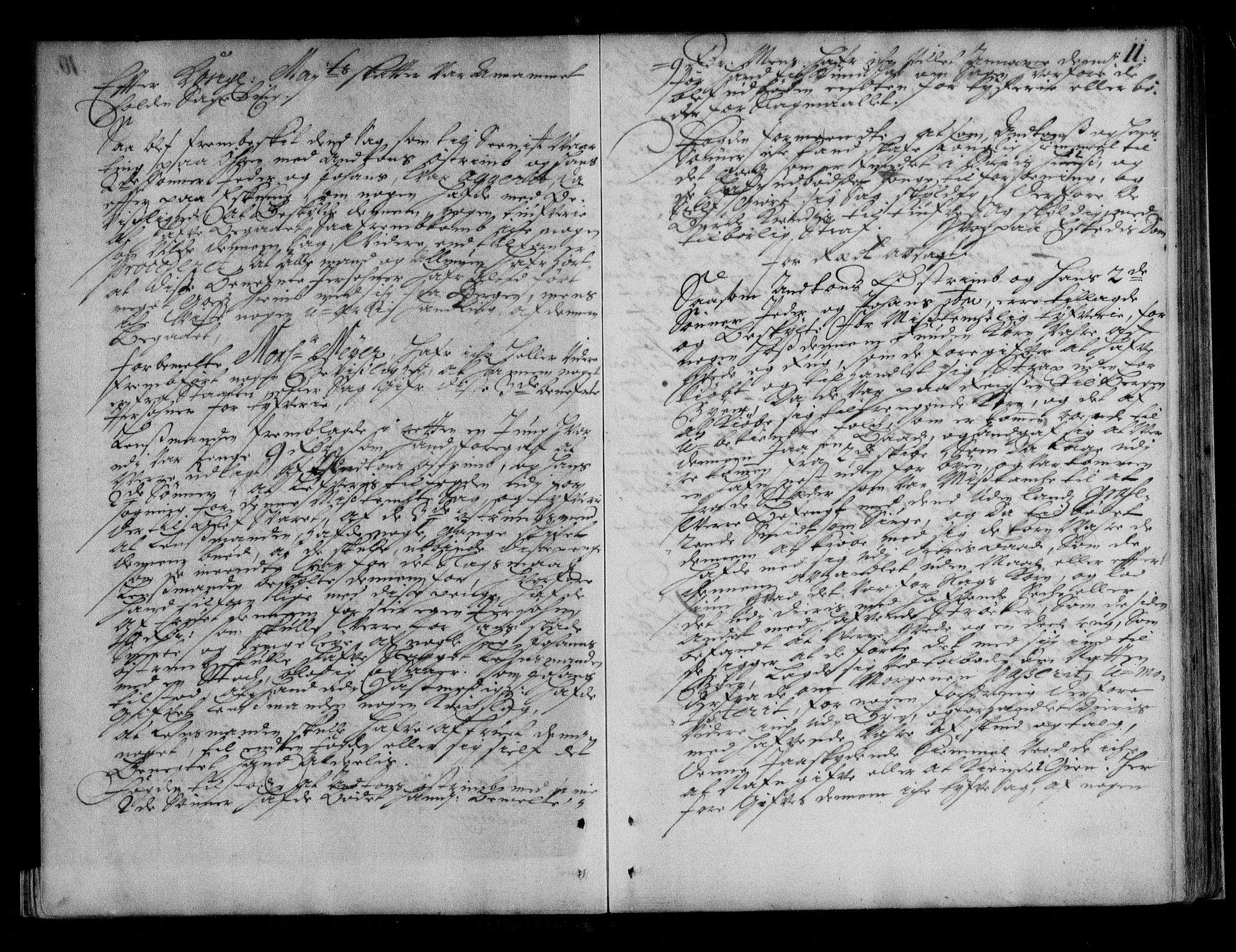 Ytre Sogn tingrett, AV/SAB-A-2601/1/F/Fa/L0028: Tingbok (justisprotokoll), 1711-1715, p. 10b-11a