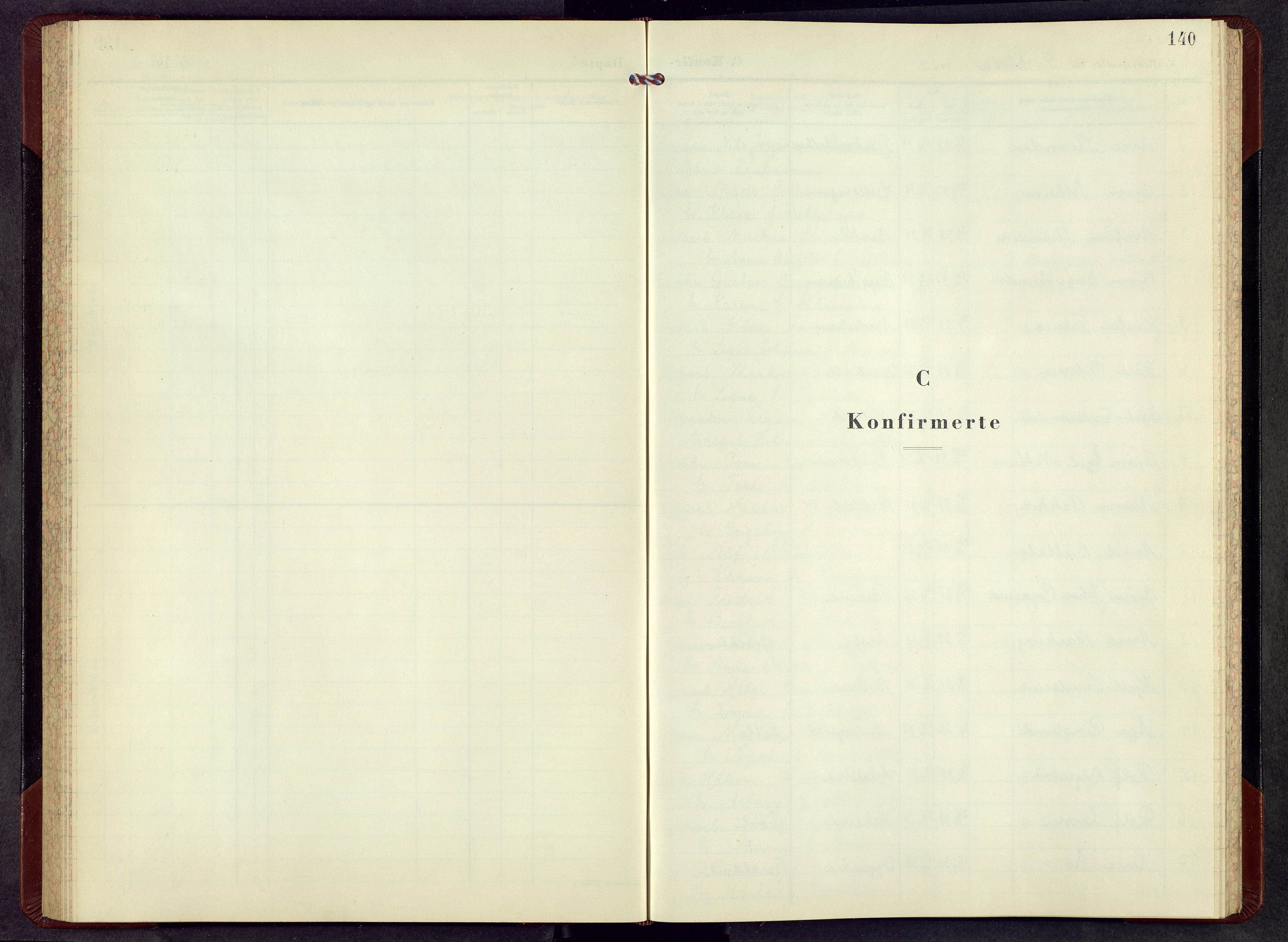 Balke prestekontor, SAH/PREST-106/H/Ha/Hab/L0003: Parish register (copy) no. 3, 1952-1967, p. 140
