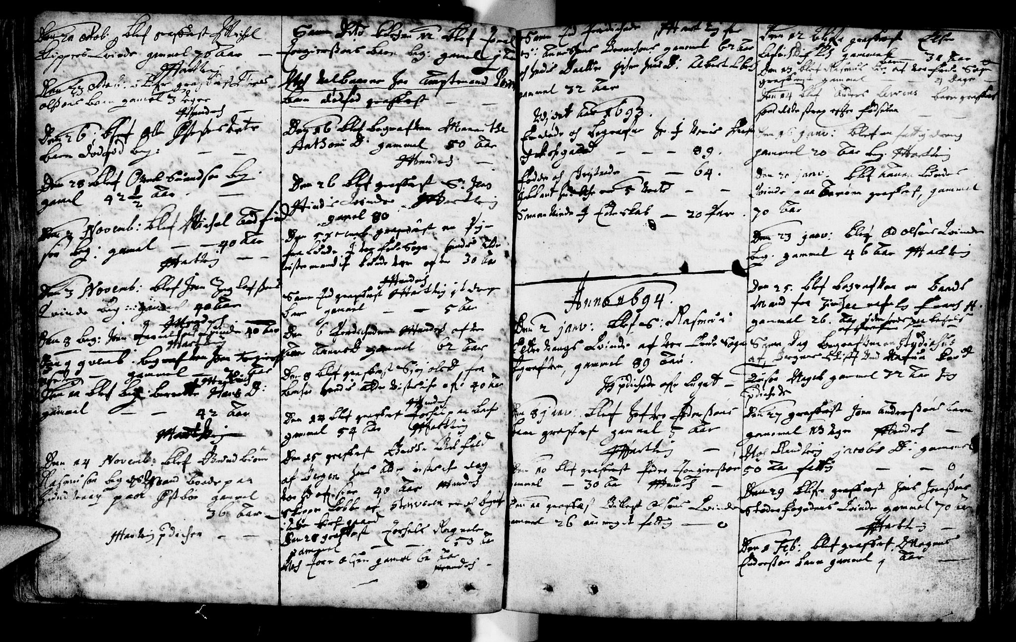 Domkirken sokneprestkontor, SAST/A-101812/001/30/30BA/L0001: Parish register (official) no. A 1 /1, 1688-1727