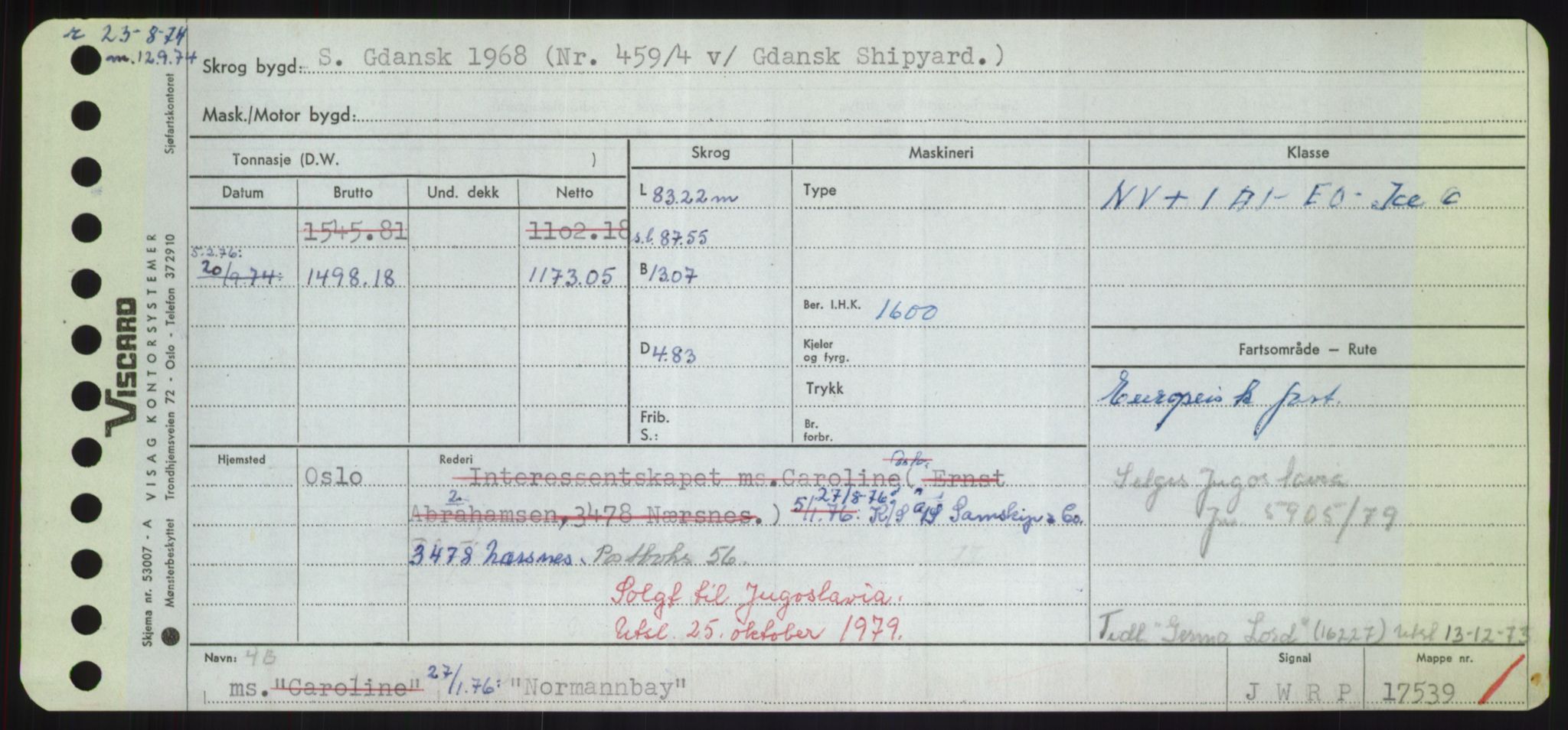 Sjøfartsdirektoratet med forløpere, Skipsmålingen, AV/RA-S-1627/H/Hd/L0027: Fartøy, Norhop-Nør, p. 71