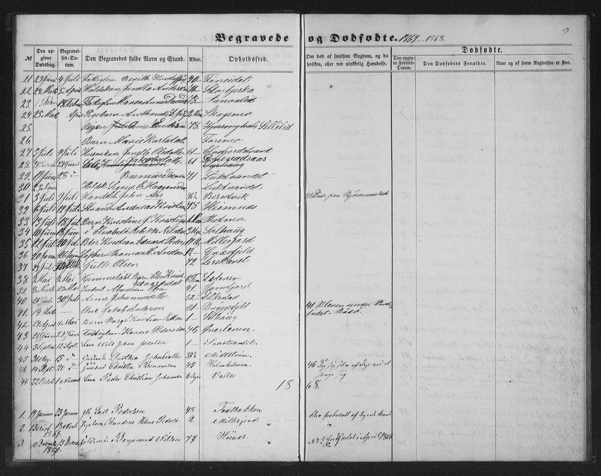 Ministerialprotokoller, klokkerbøker og fødselsregistre - Nordland, SAT/A-1459/825/L0368: Parish register (copy) no. 825C05, 1863-1887, p. 9