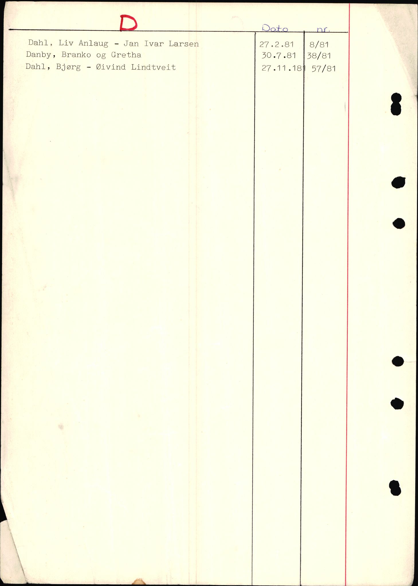 Jarlsberg sorenskriveri, SAKO/A-131/L/Lb/L0002: Vigselsprotokoll, 1969-1981, p. 44