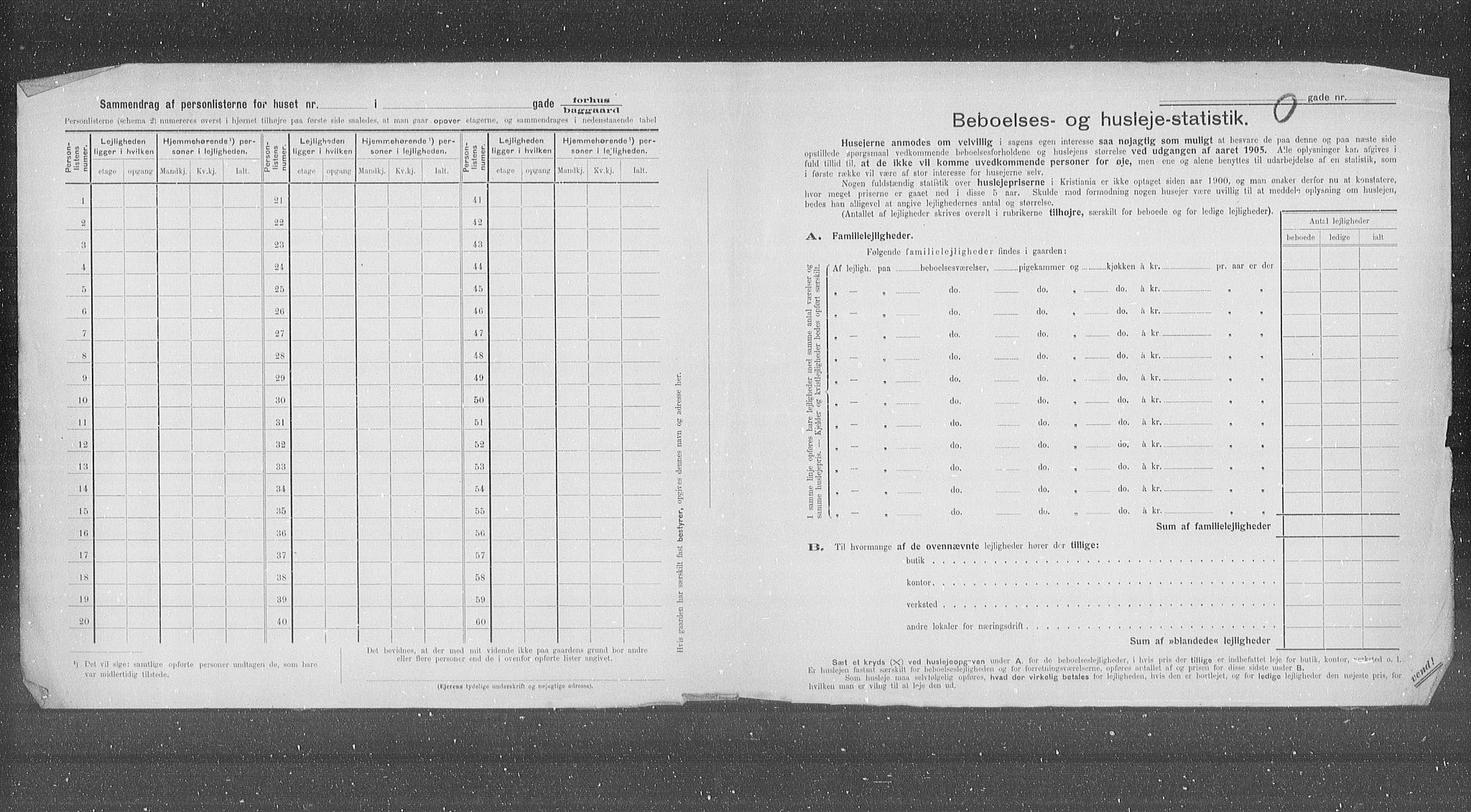 OBA, Municipal Census 1905 for Kristiania, 1905, p. 39811