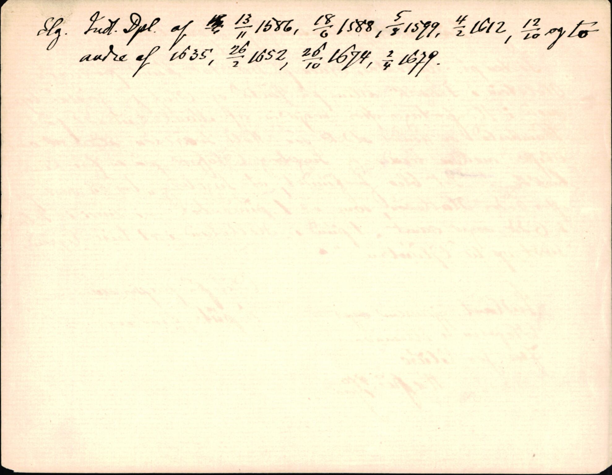 Riksarkivets diplomsamling, AV/RA-EA-5965/F35/F35d/L0002: Innlånte diplomer, seddelregister, 1592-1620, p. 272